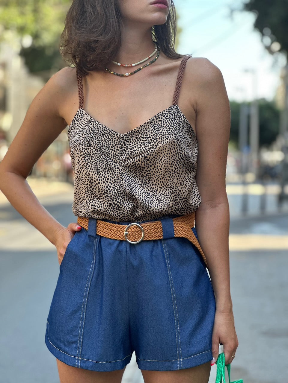 שורט בובי - כחול כהה
