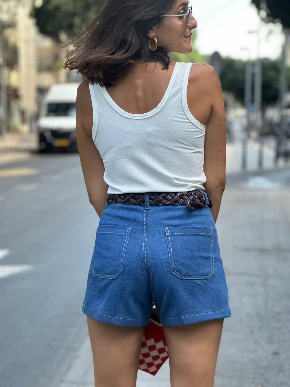 שורט ג׳קי - כחול