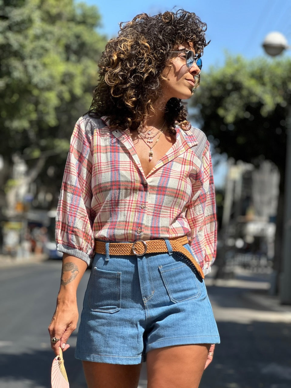 חולצת ג׳יג׳י - משבצות