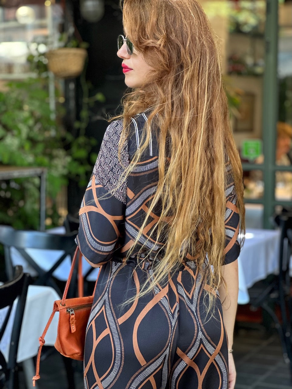 אוברול נסרין ארוך - שחור