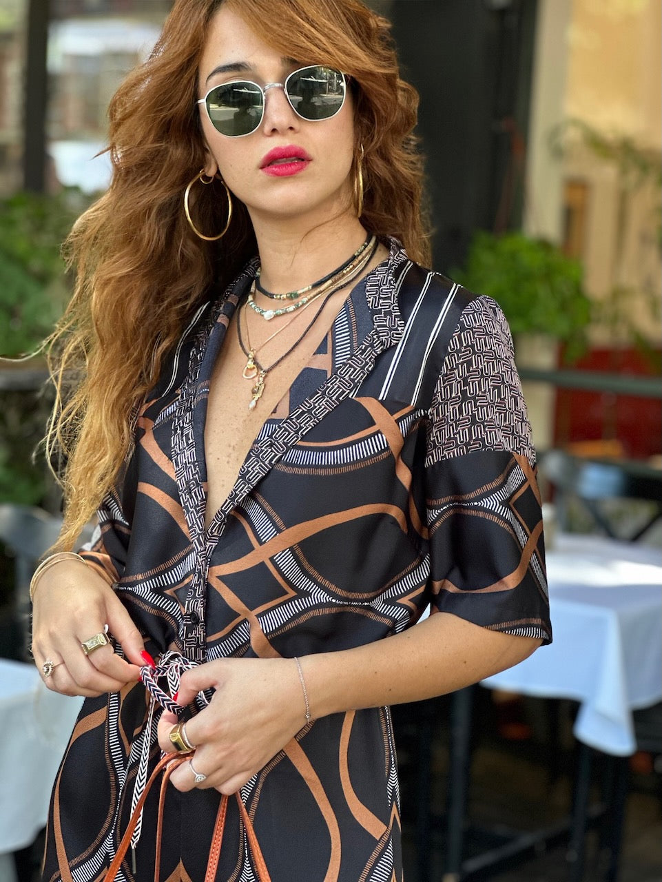 אוברול נסרין ארוך - שחור