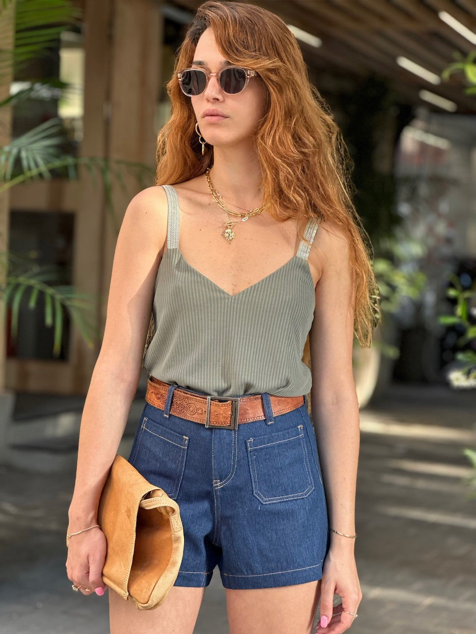 שורט ג׳קי - ג׳ינס כהה