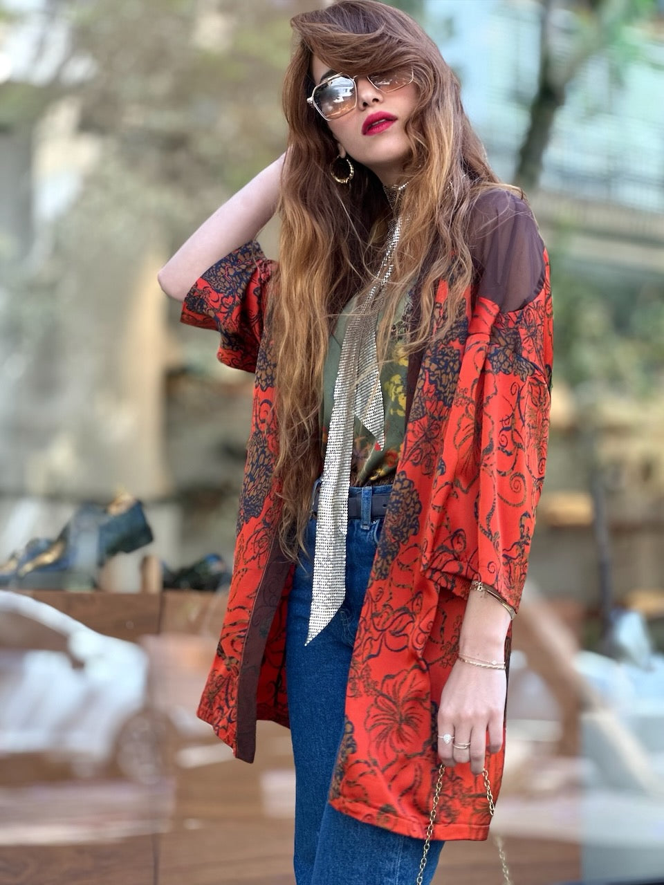 קימונו סאקורה - בריק פרחים