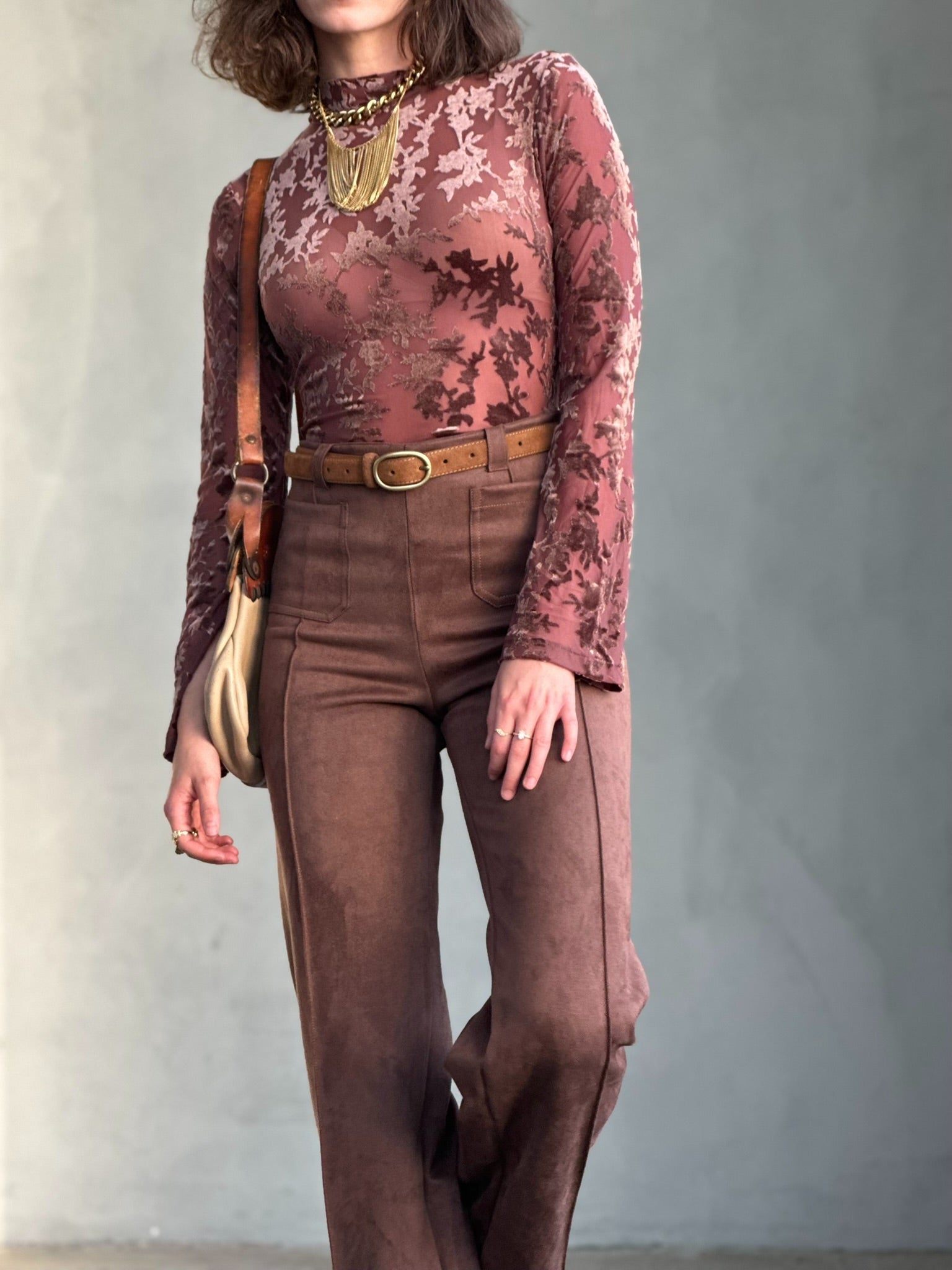 מכנסי טורונטו - חום