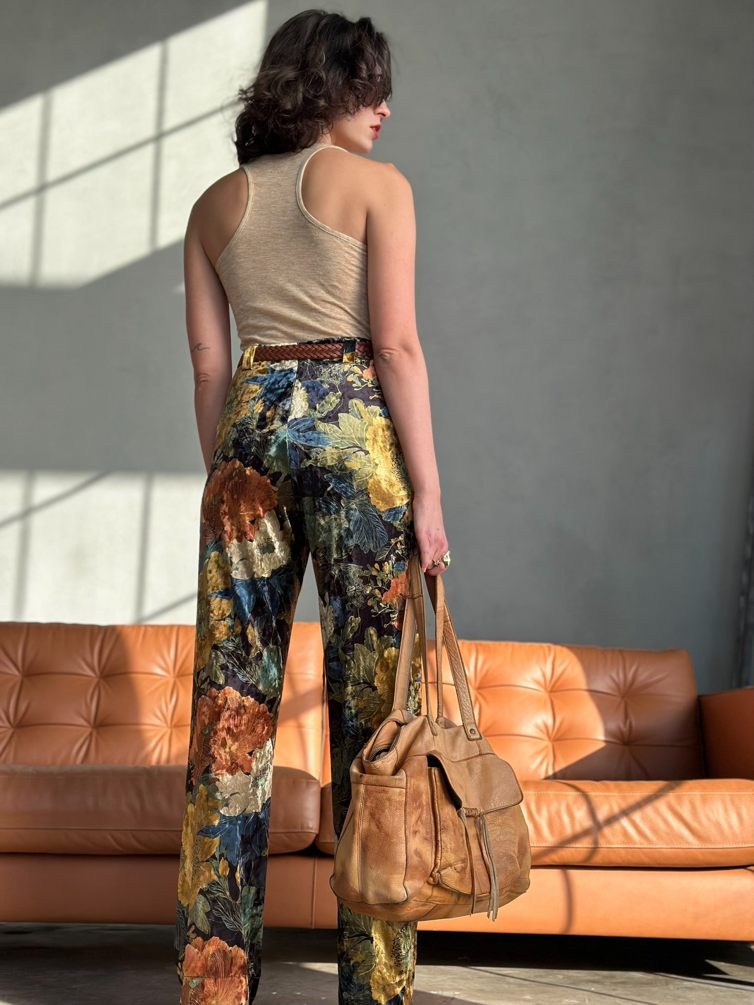 מכנסי ברלין - פרחים גדולים