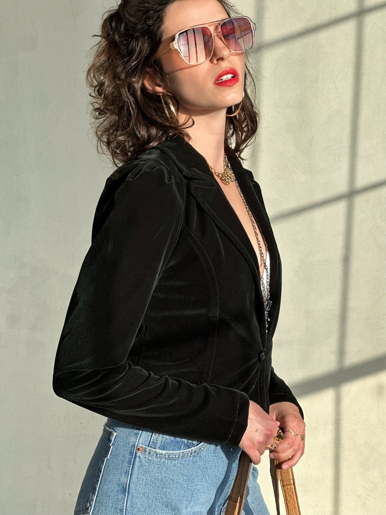 ג׳קט שיקגו - ירוק בקבוק כהה מאוד