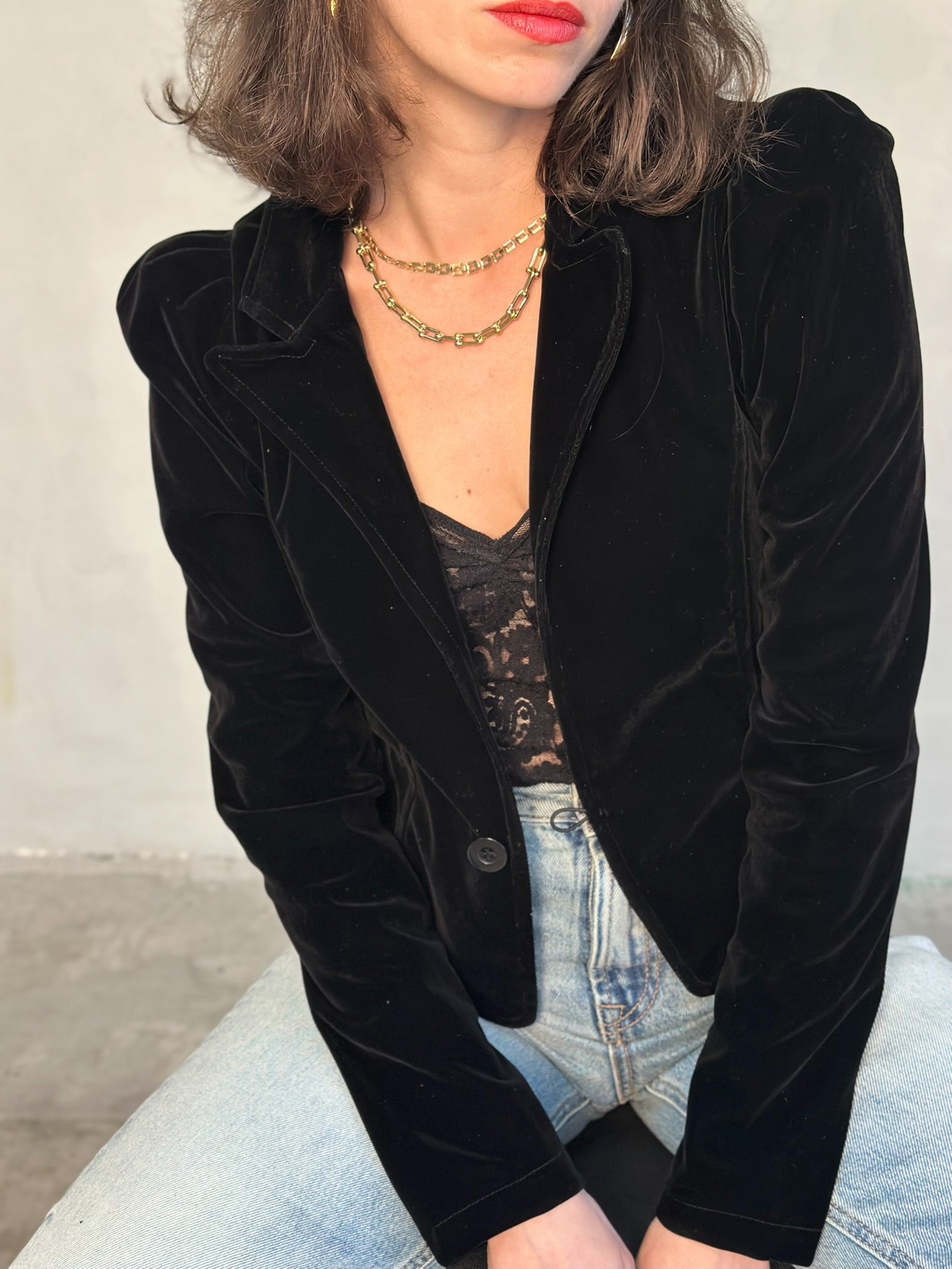 ג׳קט שיקגו - שחור