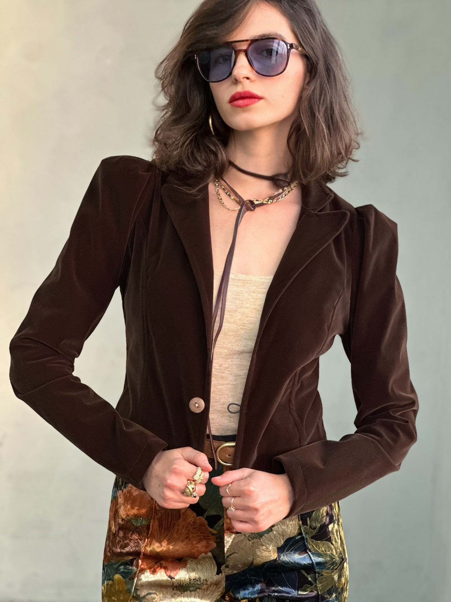 ג׳קט שיקגו - חום