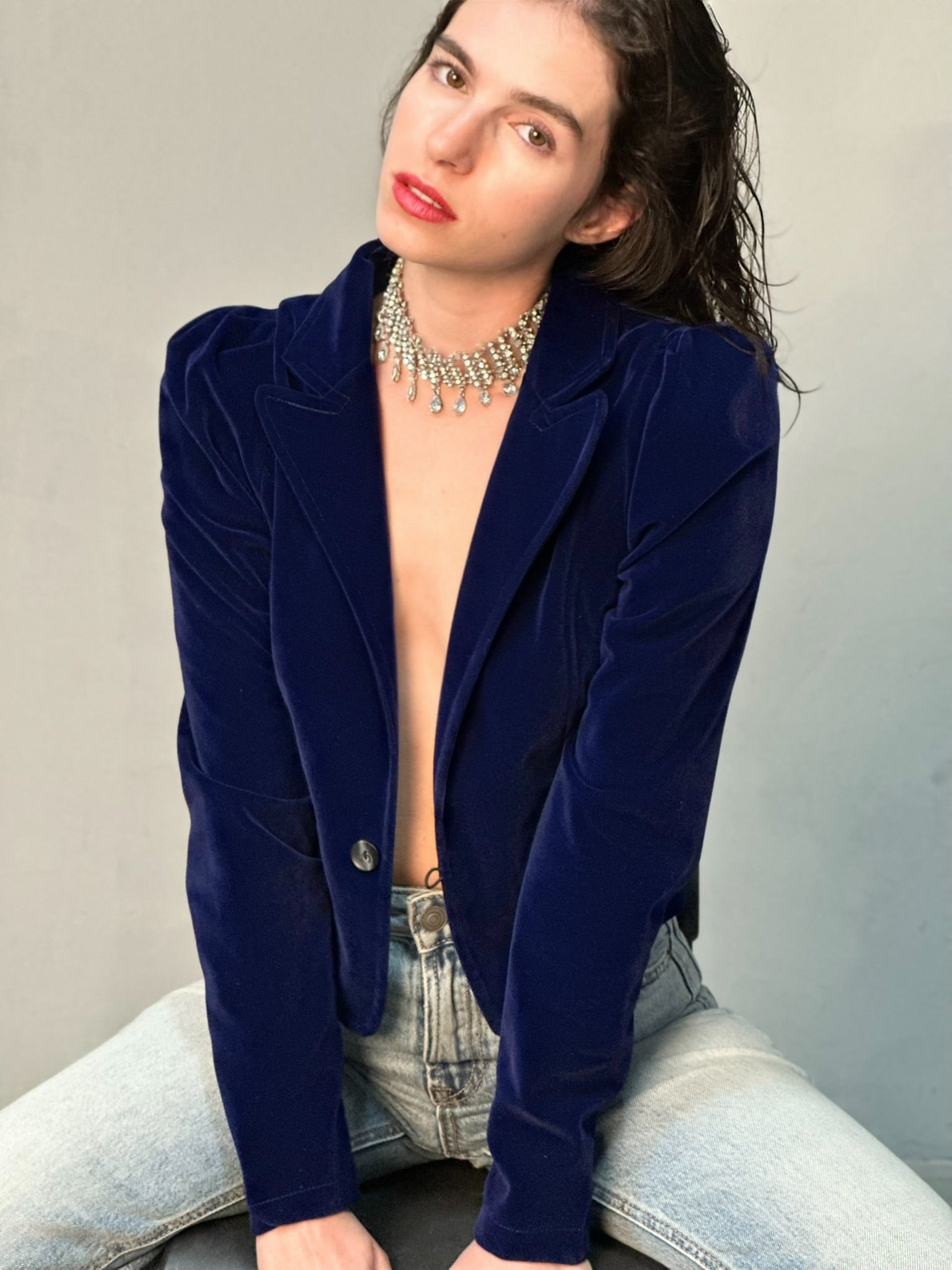 ג׳קט שיקגו - כחול