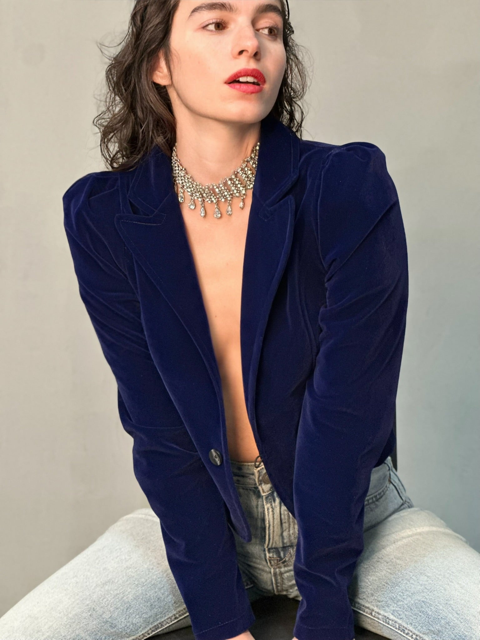 ג׳קט שיקגו - כחול