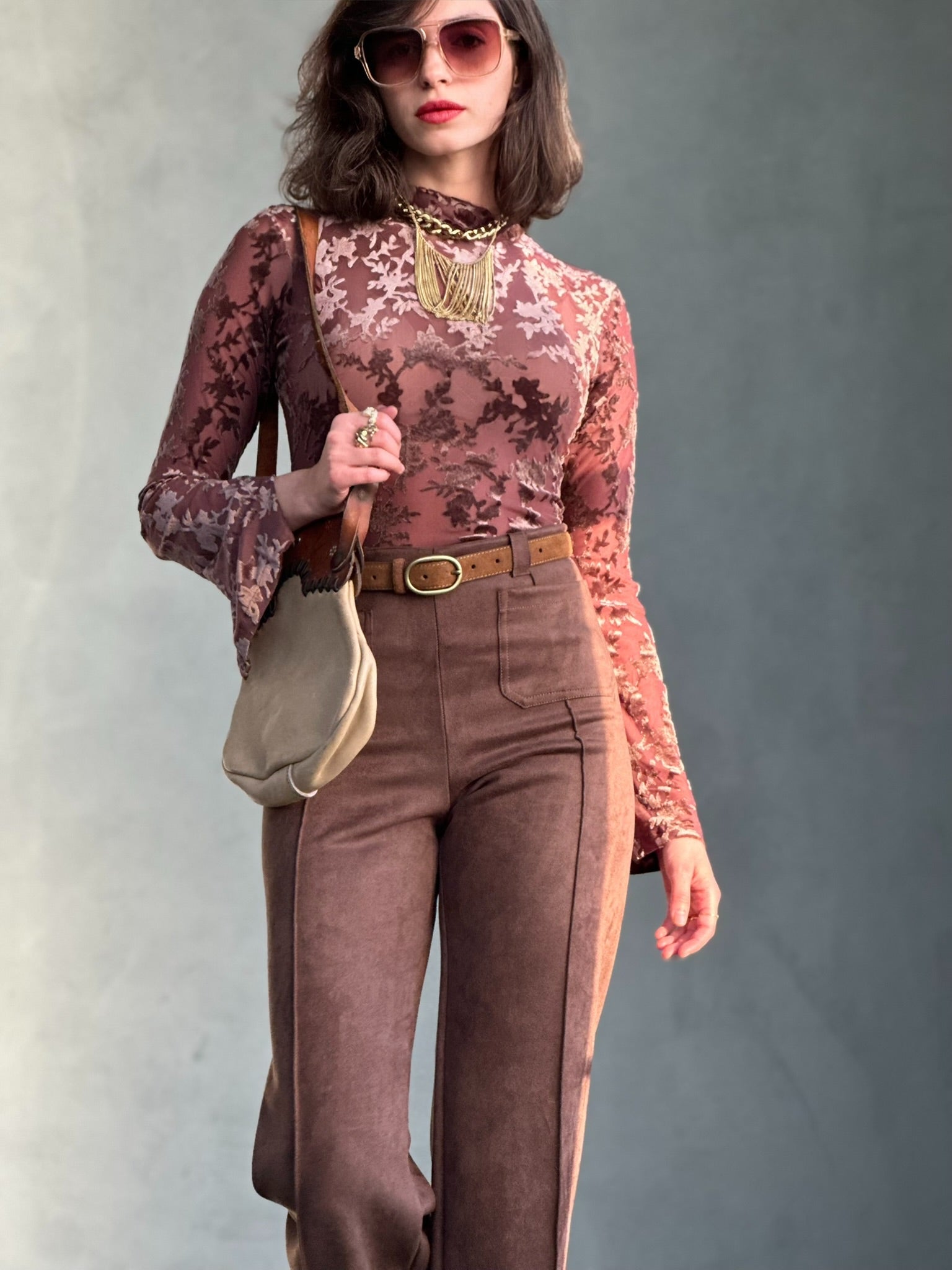 מכנסי טורונטו - חום