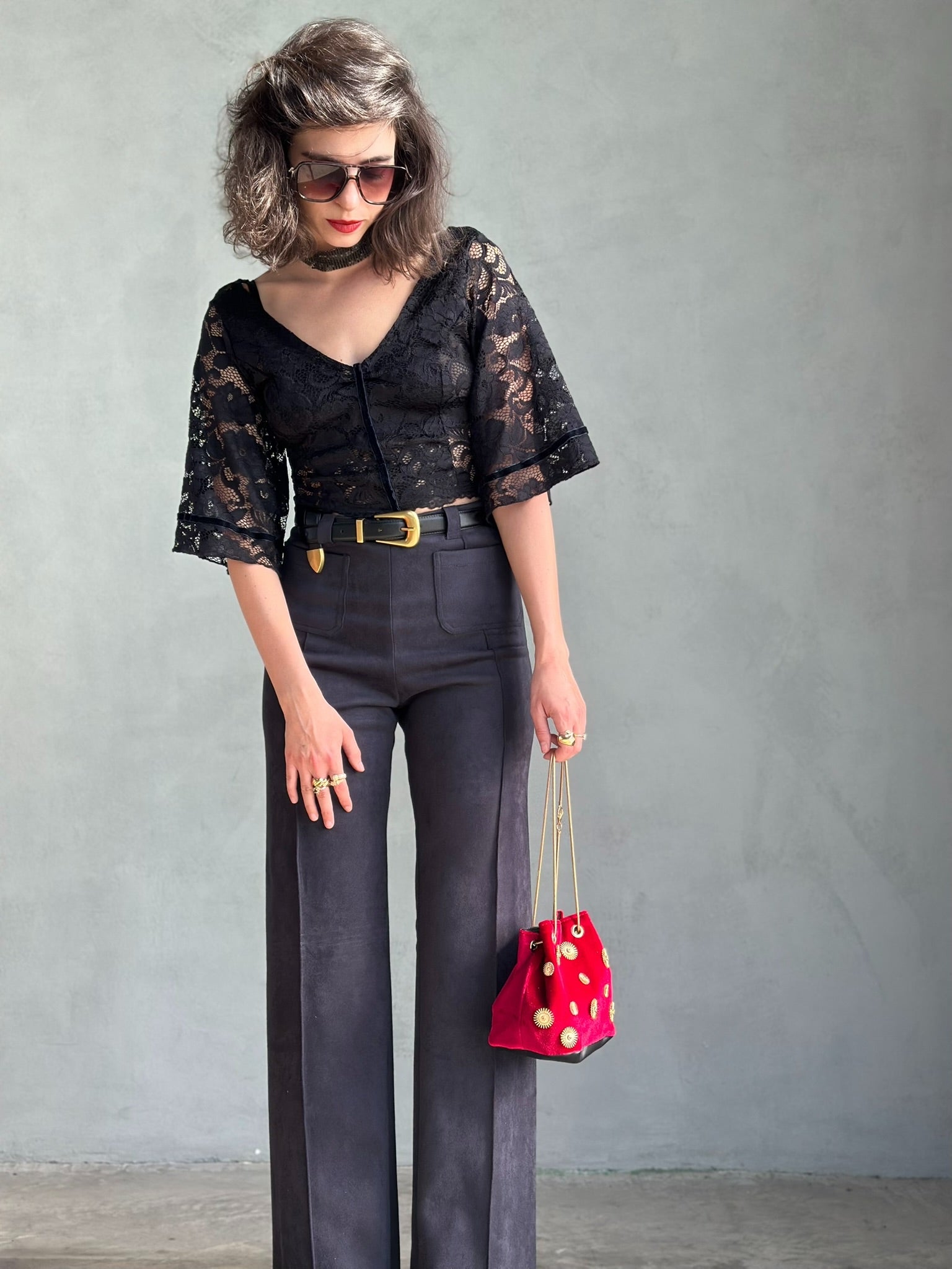 מכנסי טורונטו - שחור דהוי