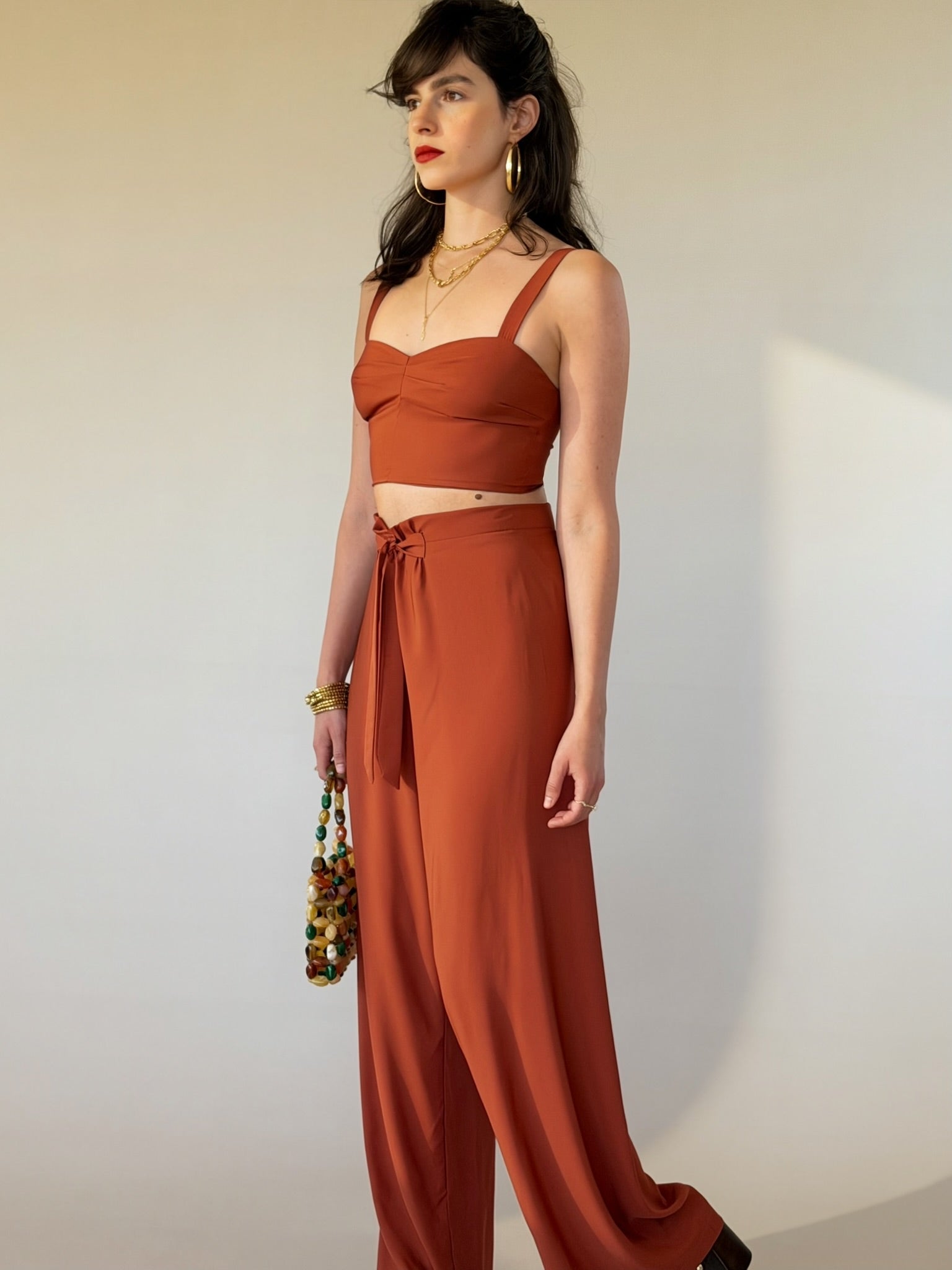 מכנסי ג׳סמין - בריק חלק