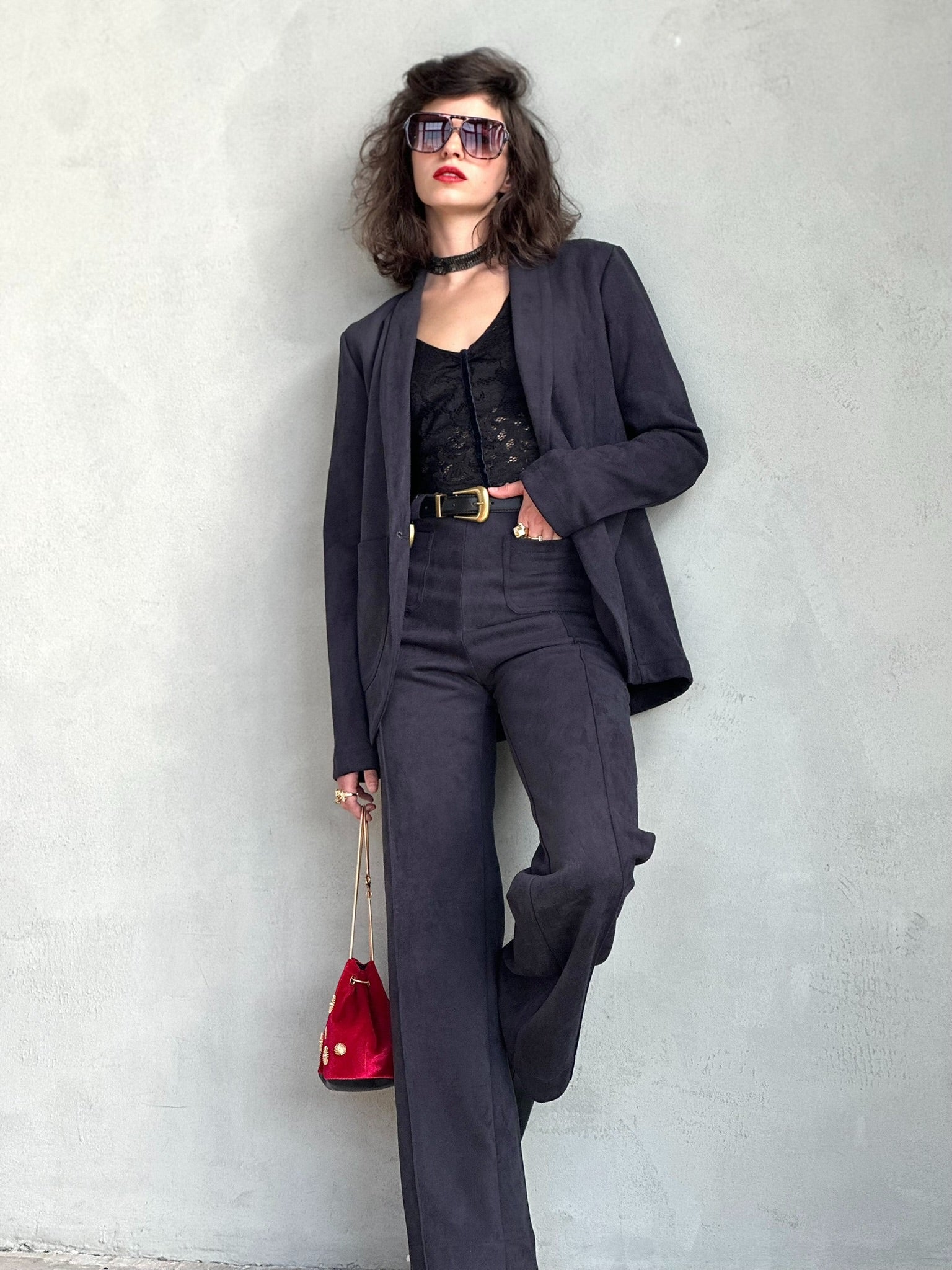 מכנסי טורונטו - שחור דהוי