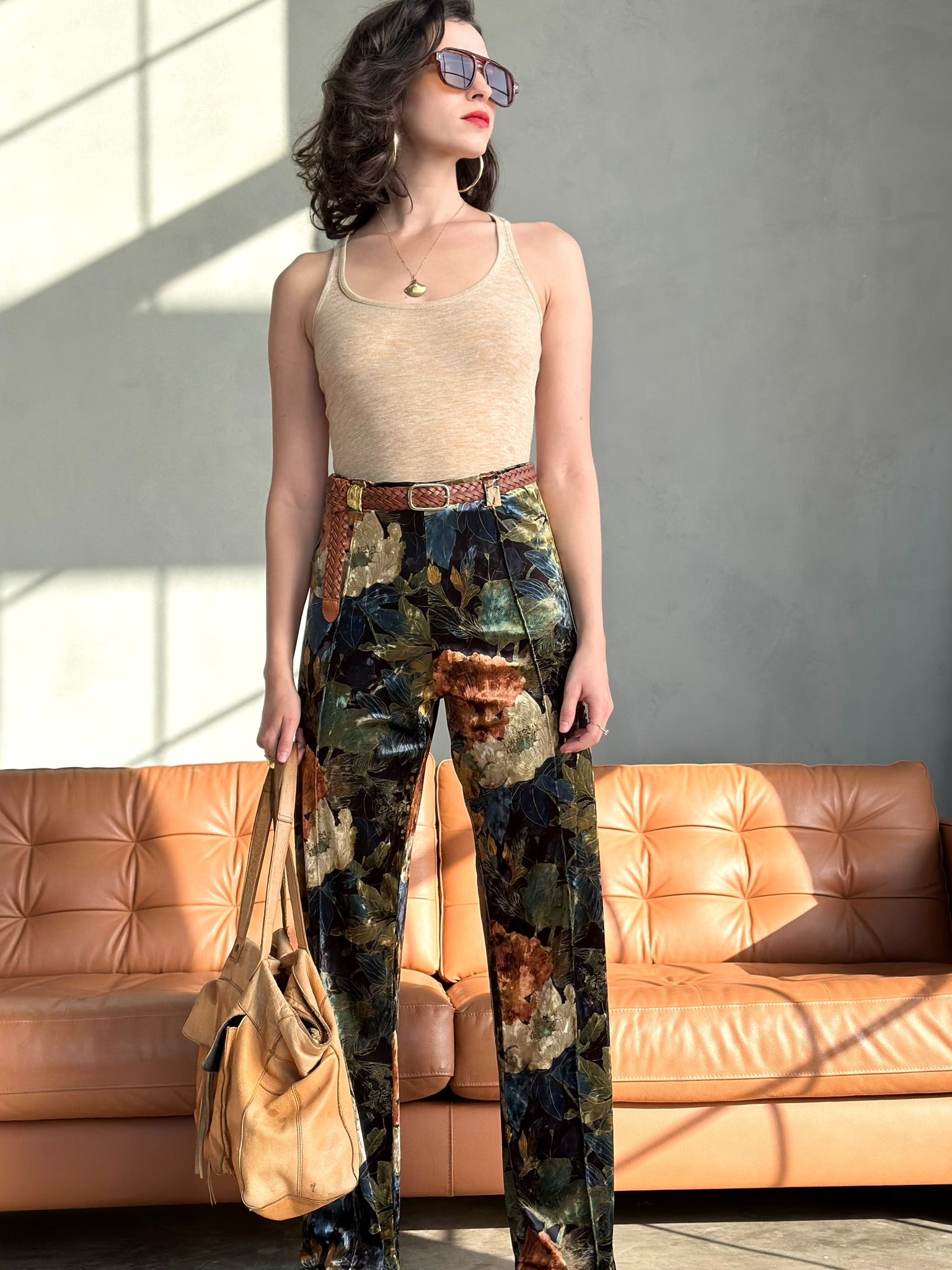 מכנסי ברלין - פרחים גדולים