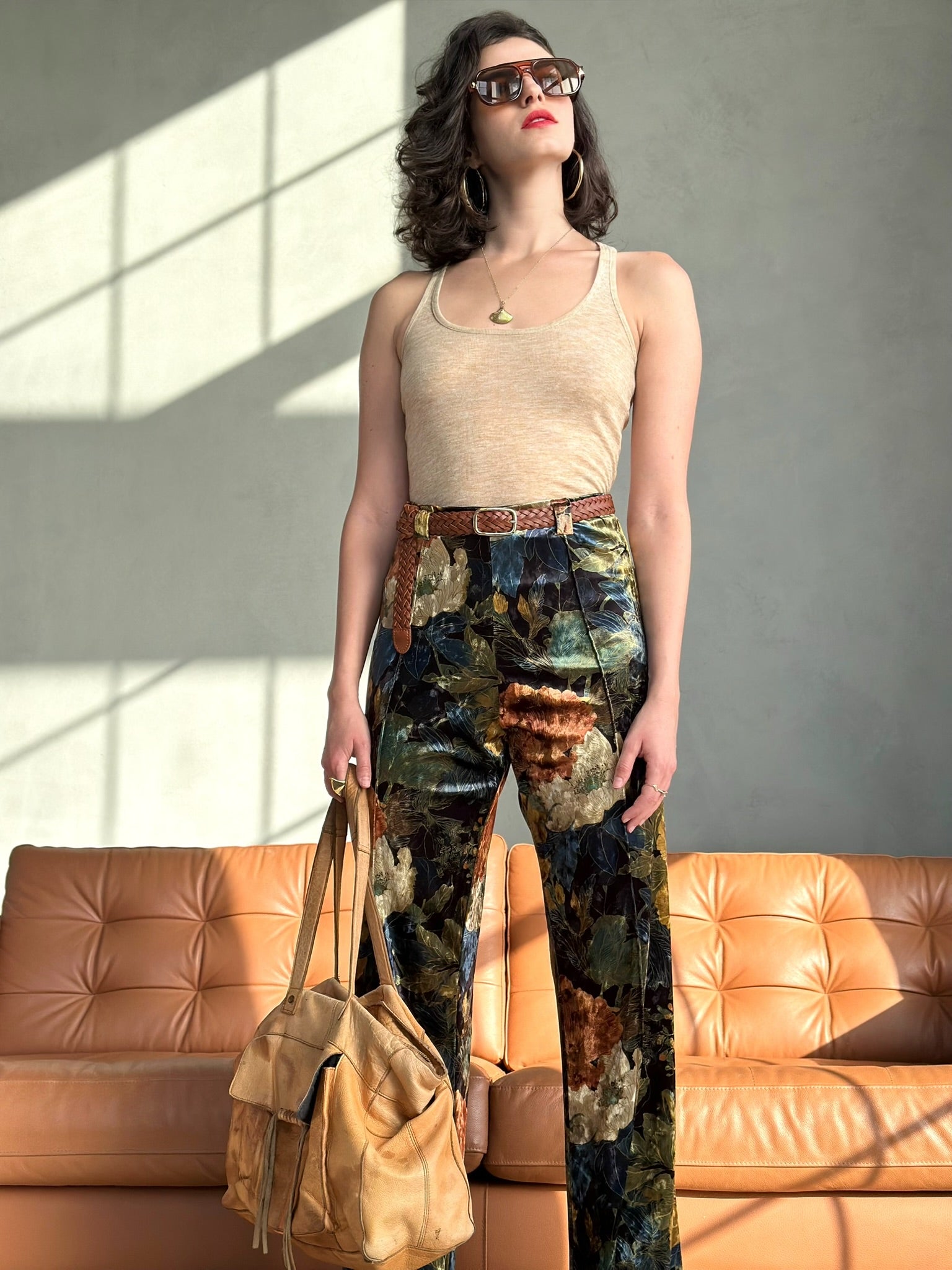 מכנסי ברלין - פרחים גדולים