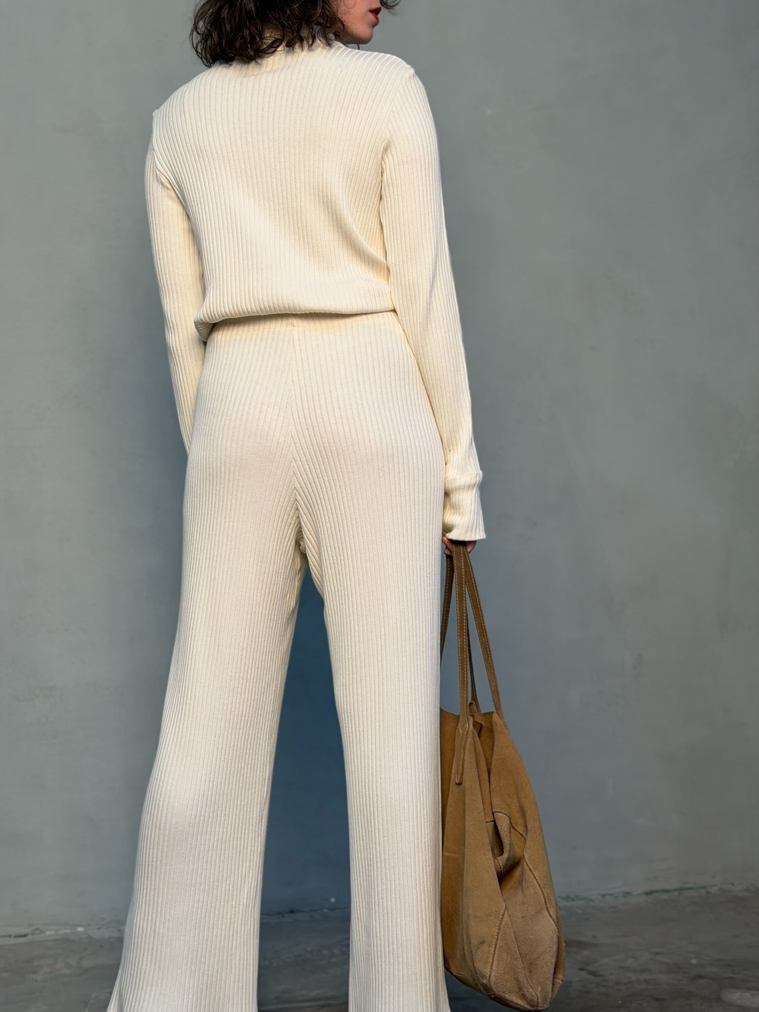 מכנסי קלואי - שמנת