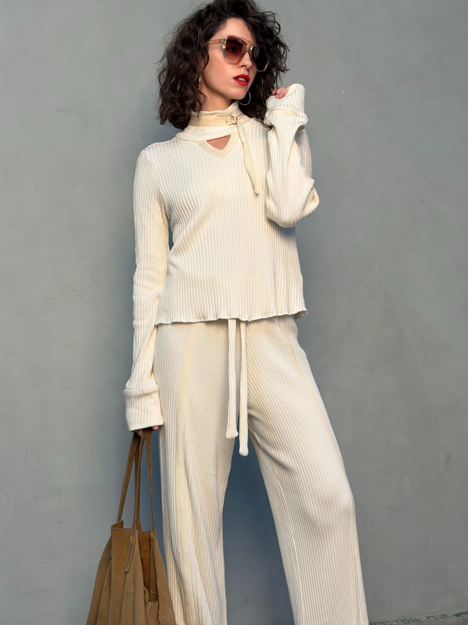 חולצת קלואי - שמנת