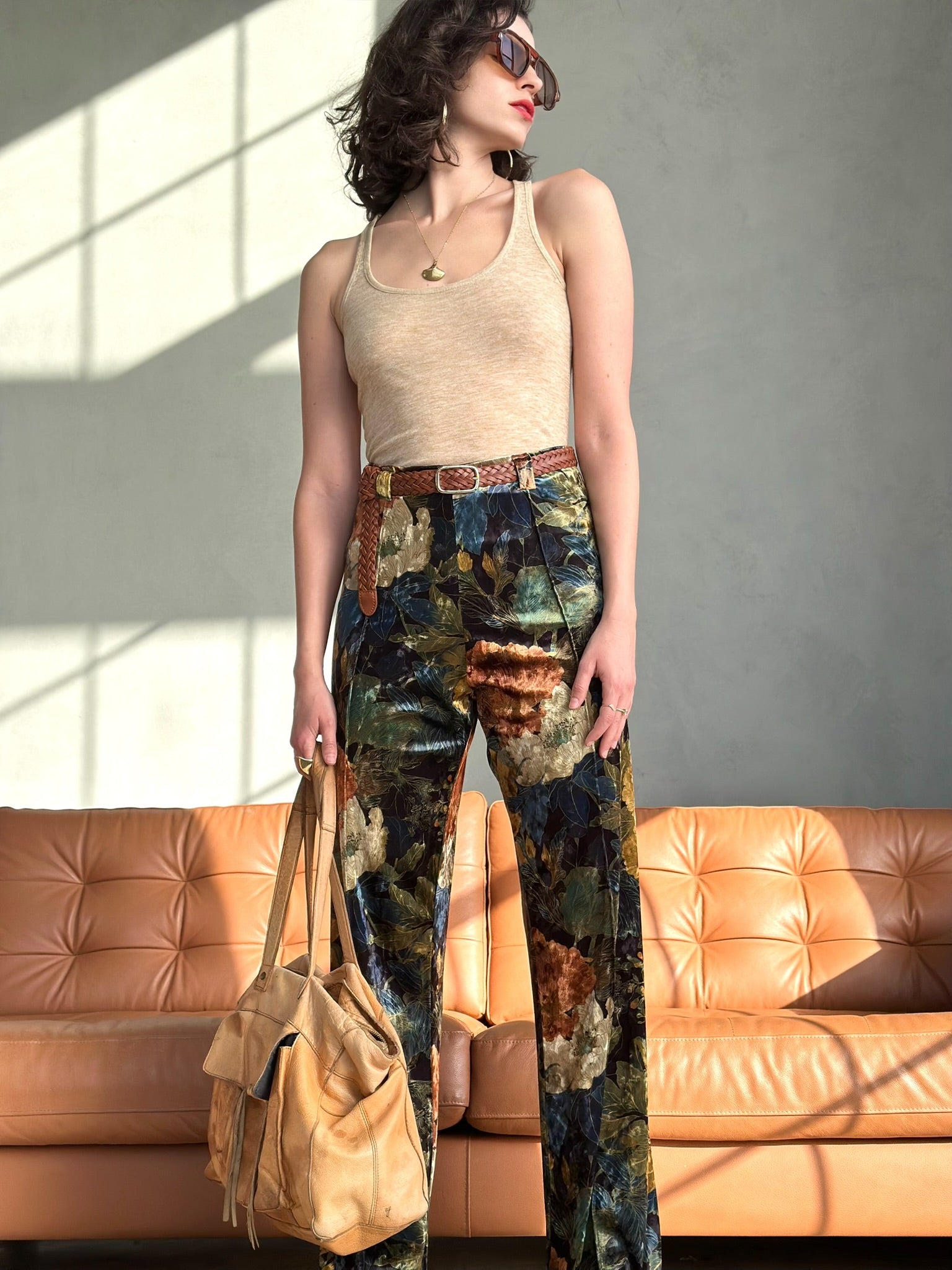 מכנסי ברלין - פרחים גדולים