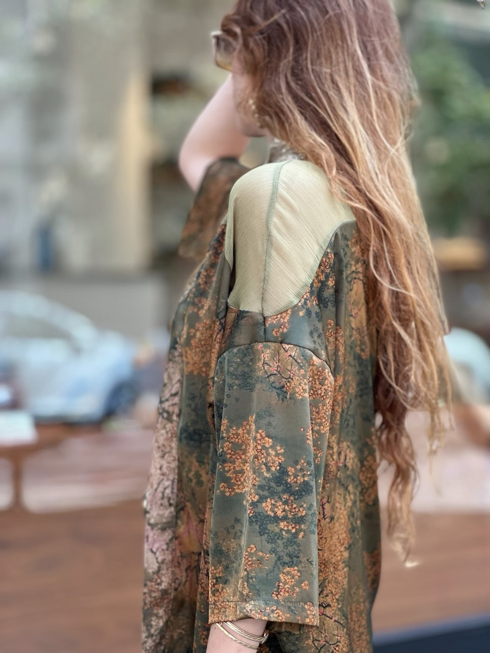 קימונו סאקורה - ירוק ניוד
