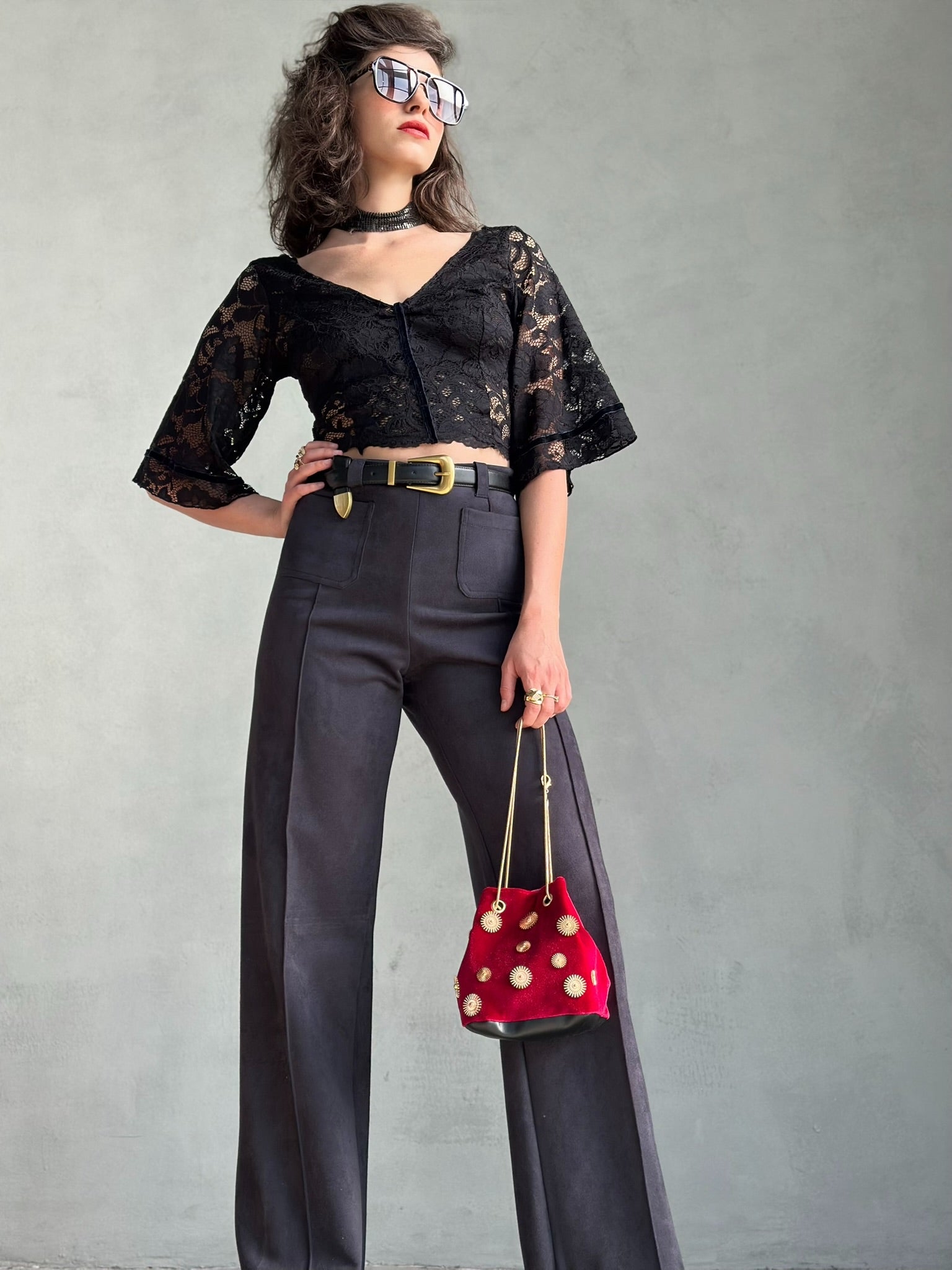 מכנסי טורונטו - שחור דהוי