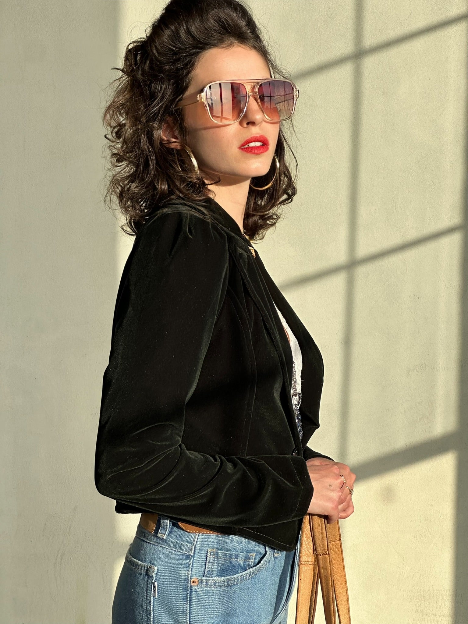 ג׳קט שיקגו - ירוק בקבוק כהה מאוד