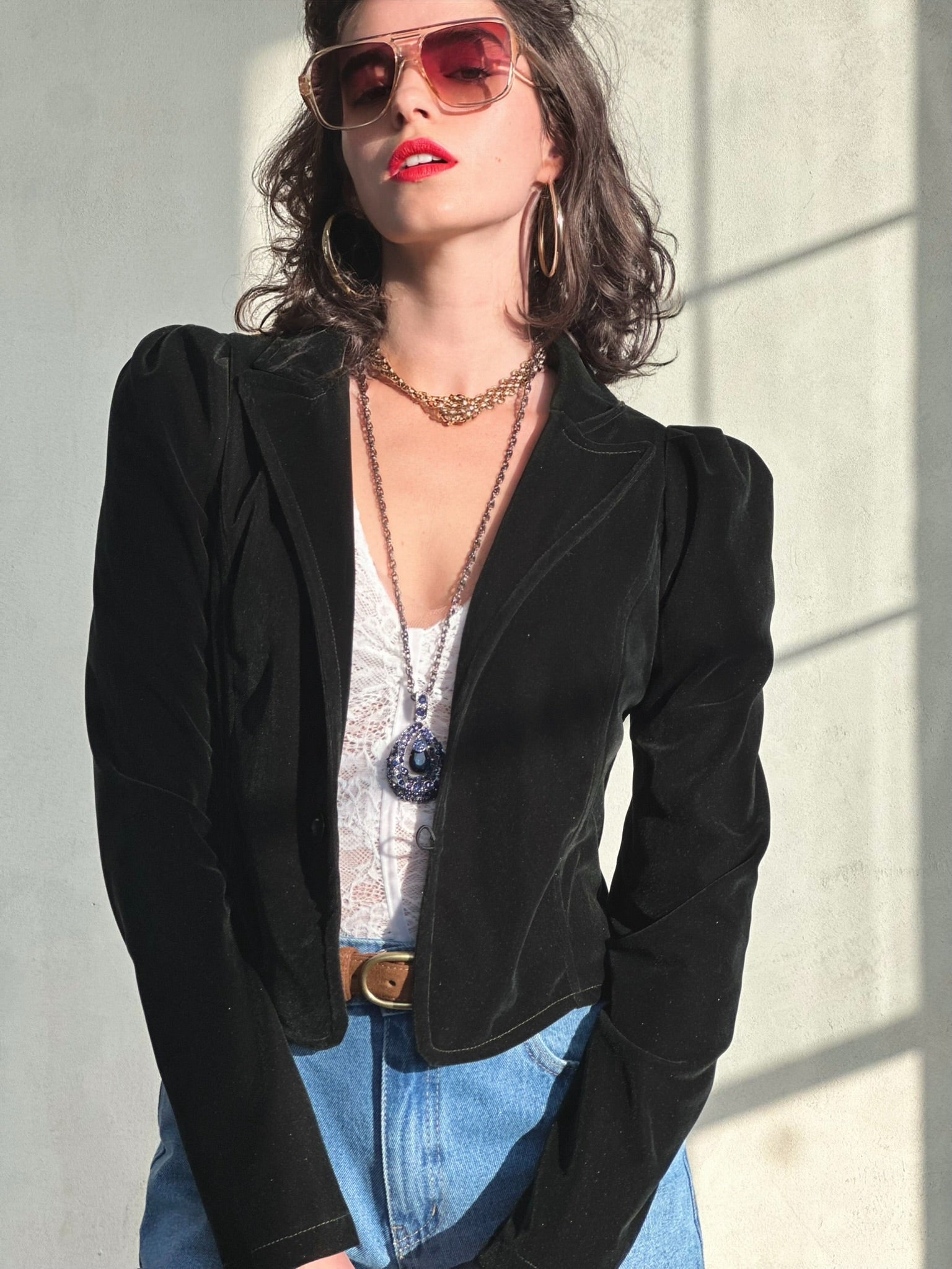 ג׳קט שיקגו - ירוק בקבוק כהה מאוד