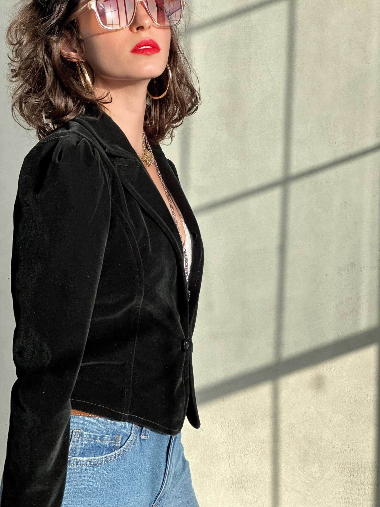 ג׳קט שיקגו - ירוק בקבוק כהה מאוד