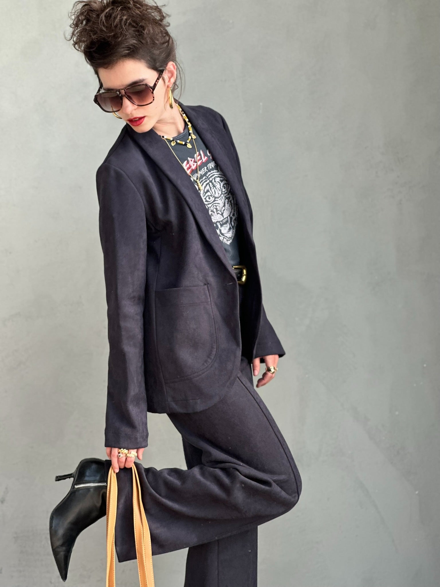 בלייזר טורונטו - שחור דהוי