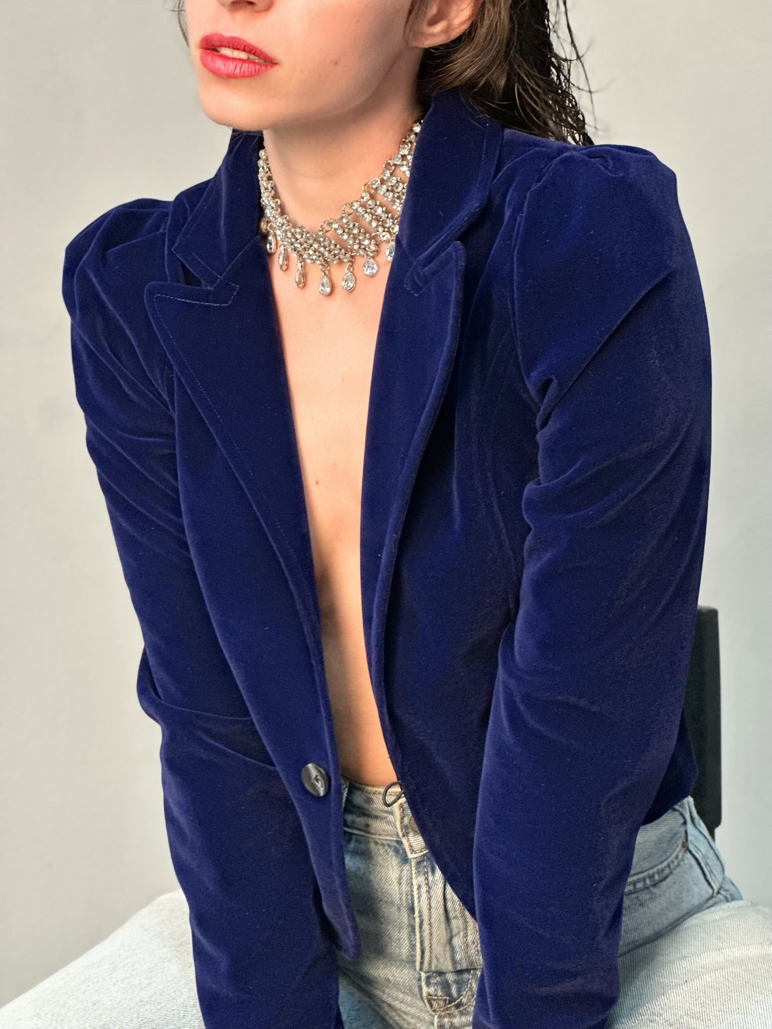 ג׳קט שיקגו - כחול