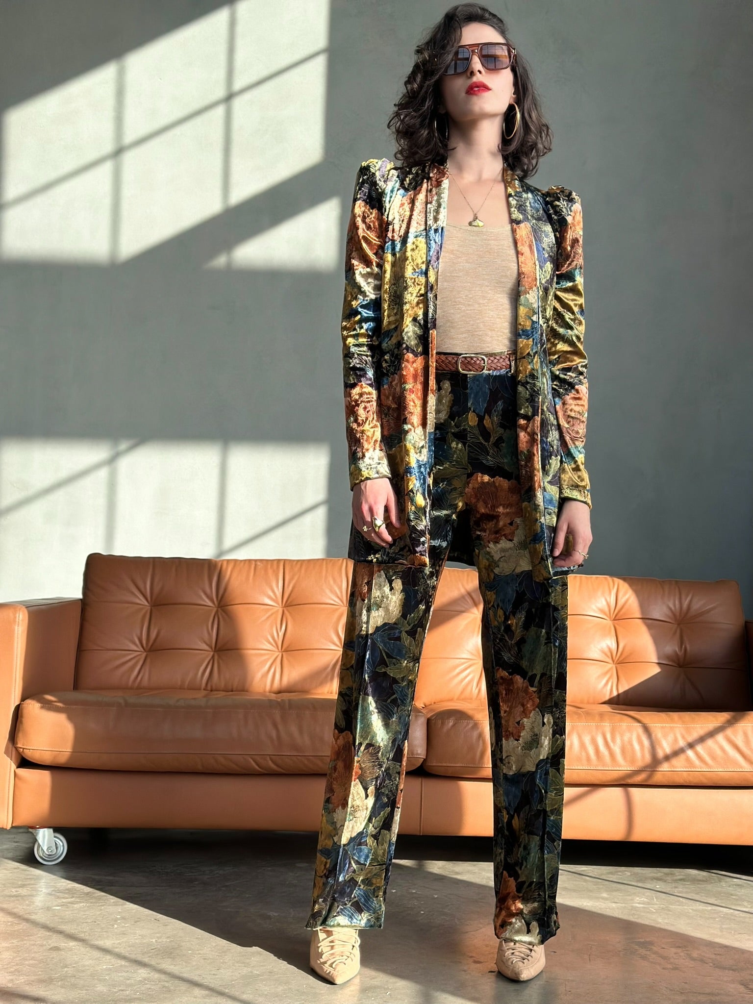 מכנסי ברלין - פרחים גדולים