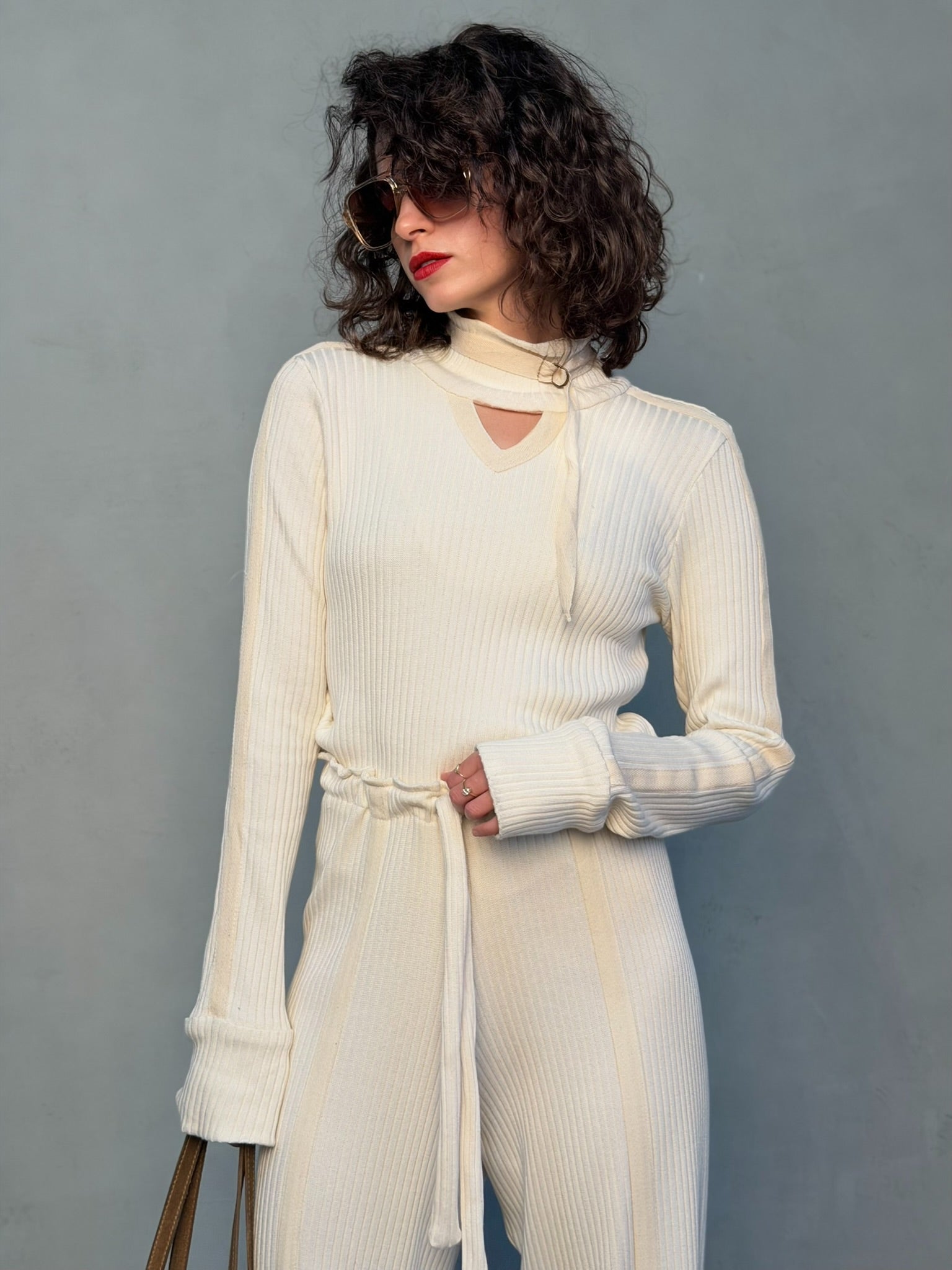 חולצת קלואי - שמנת