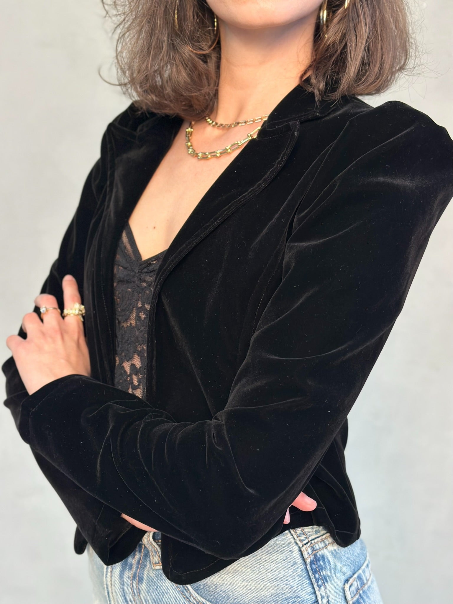 ג׳קט שיקגו - שחור