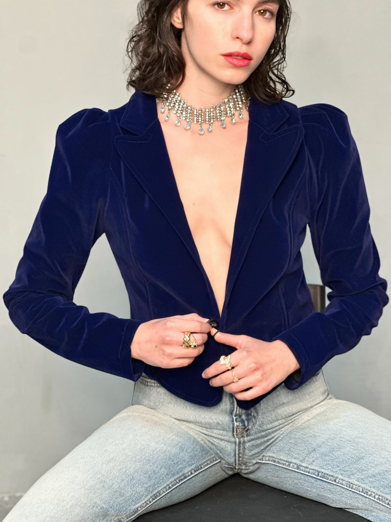 ג׳קט שיקגו - כחול