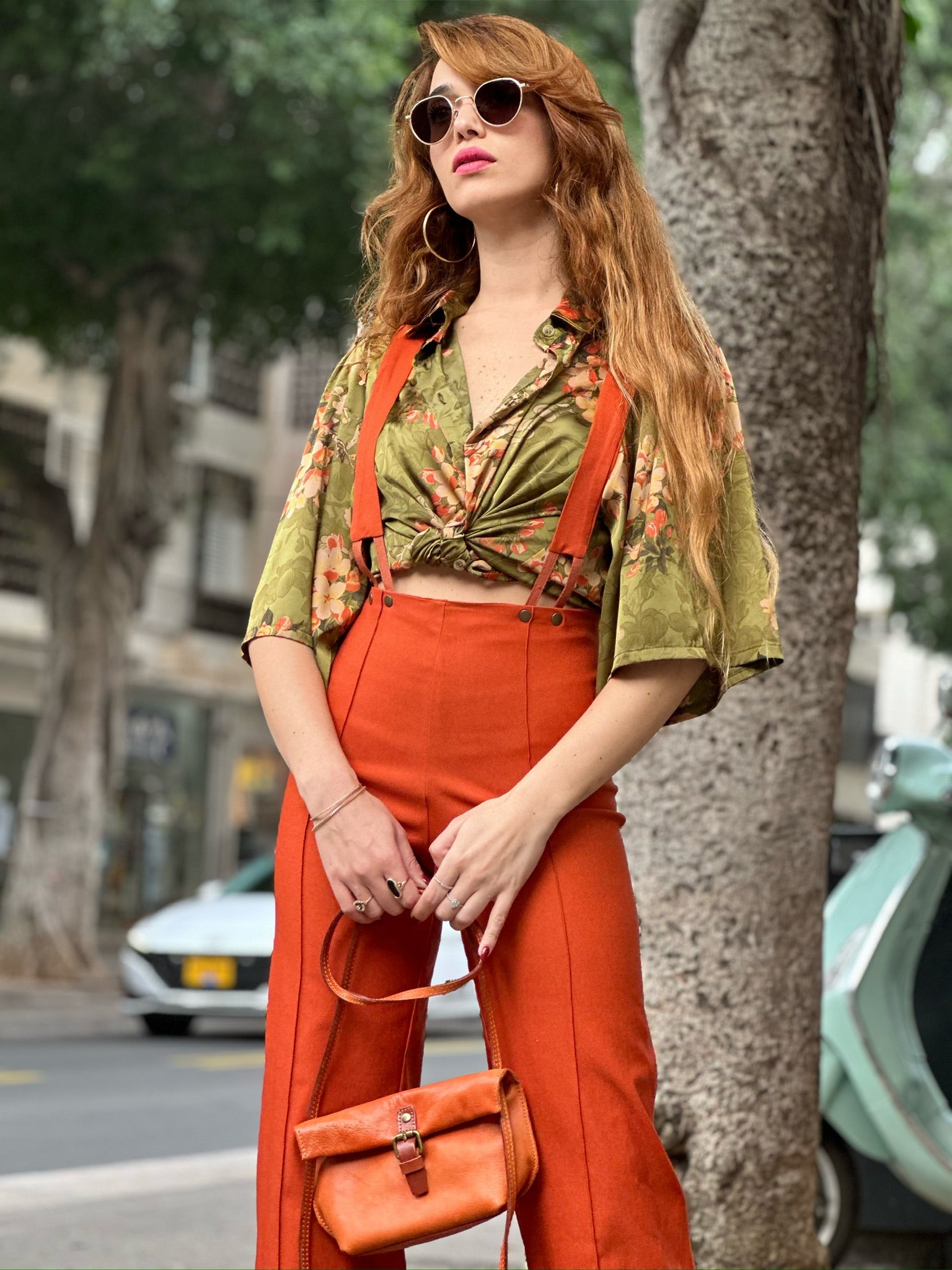 מכנסי צ׳אפלין - כתום