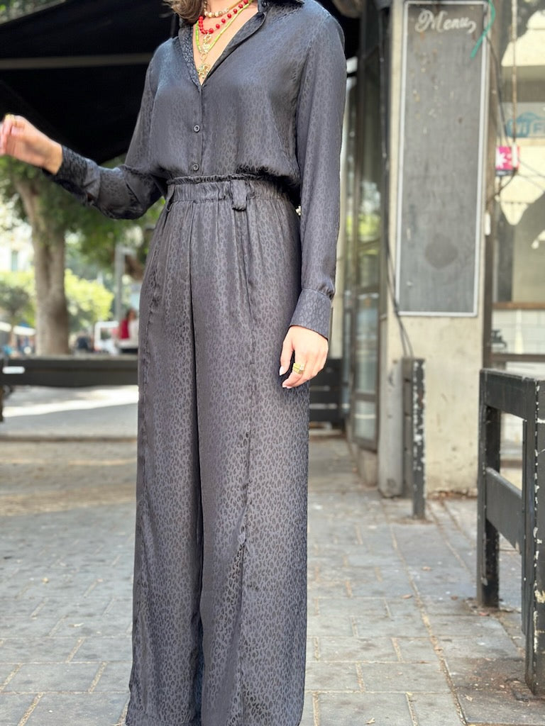 מכנסי לוני - שחור חברבורות