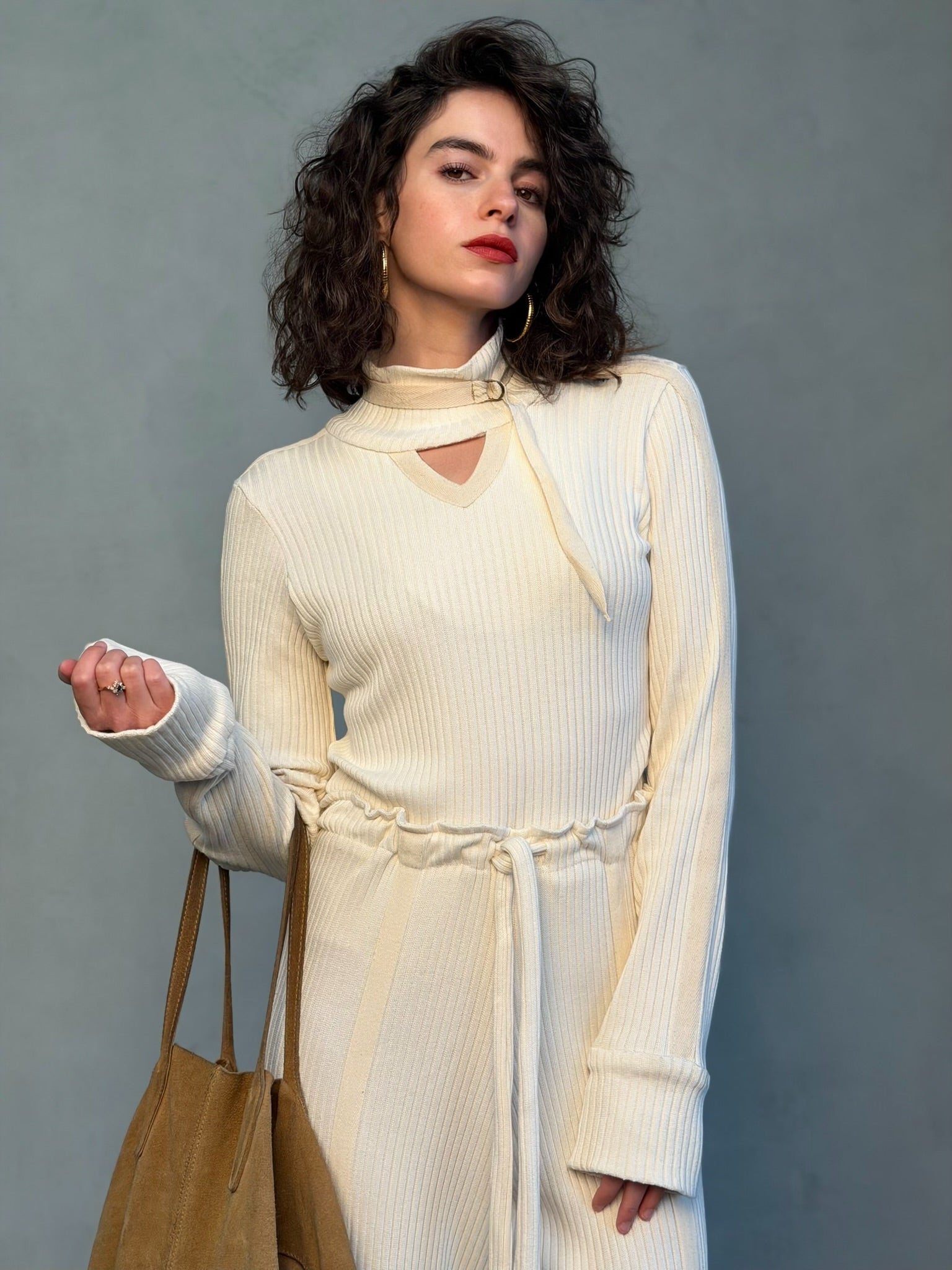 חולצת קלואי - שמנת