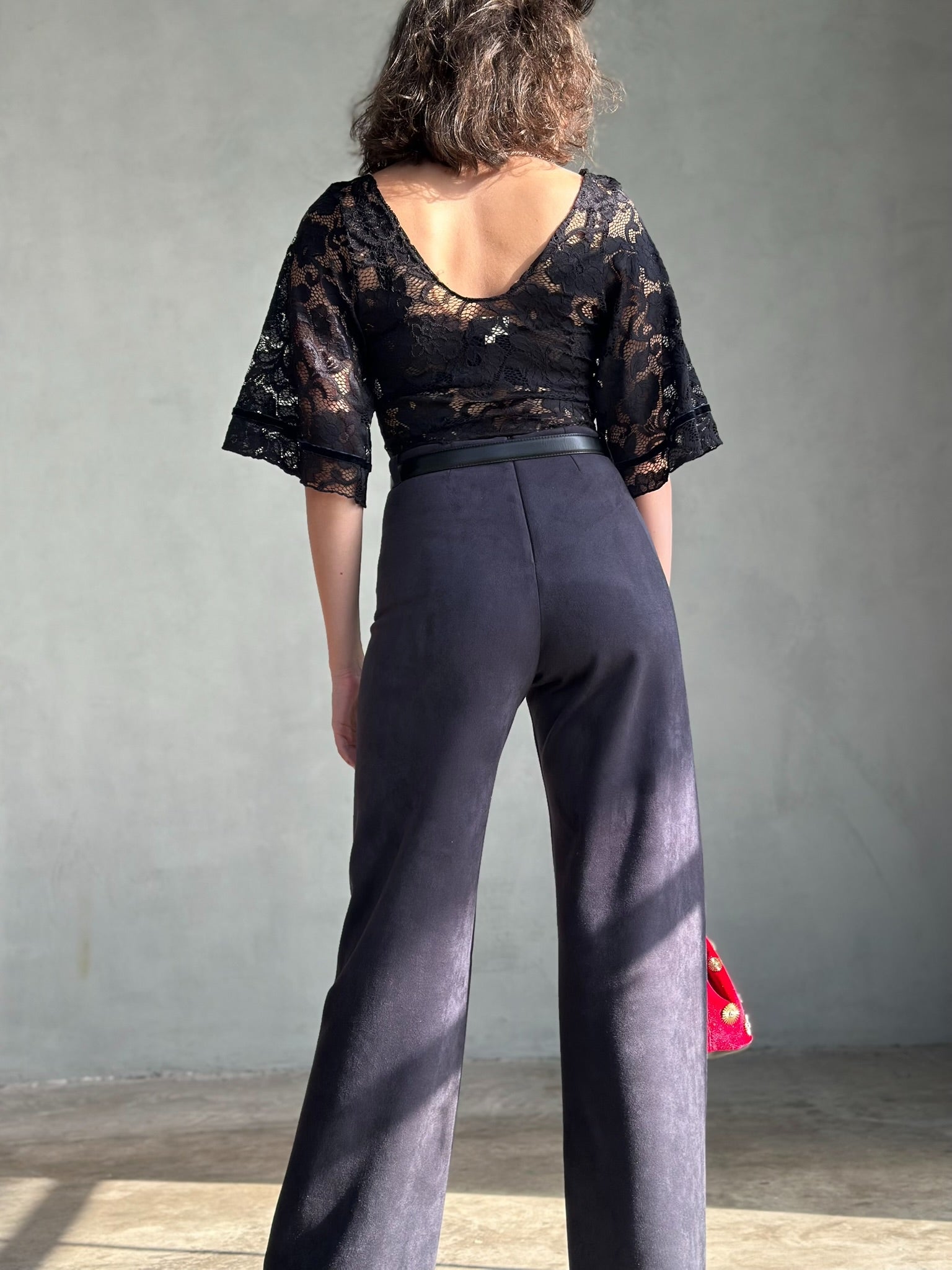 מכנסי טורונטו - שחור דהוי