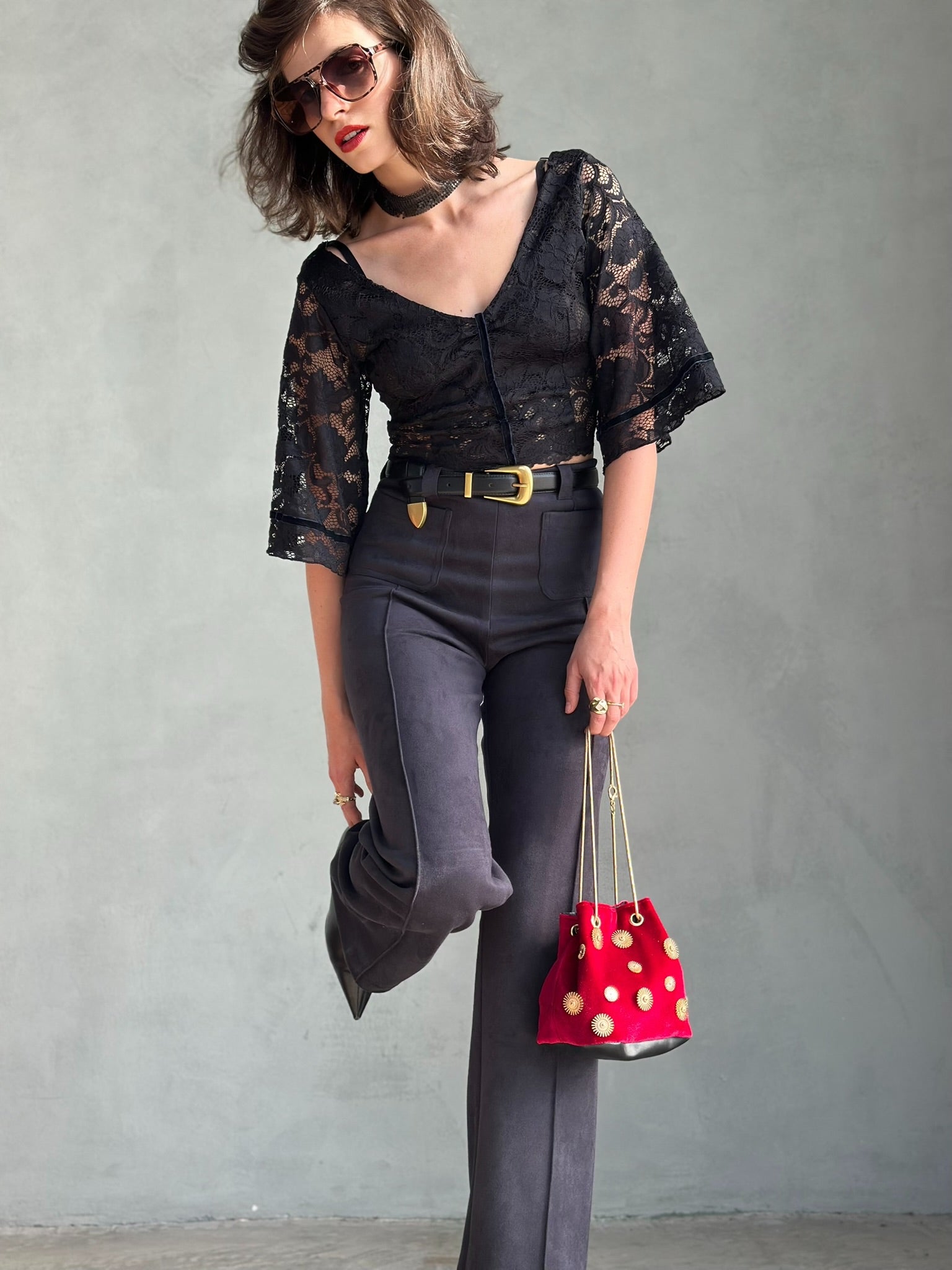 מכנסי טורונטו - שחור דהוי