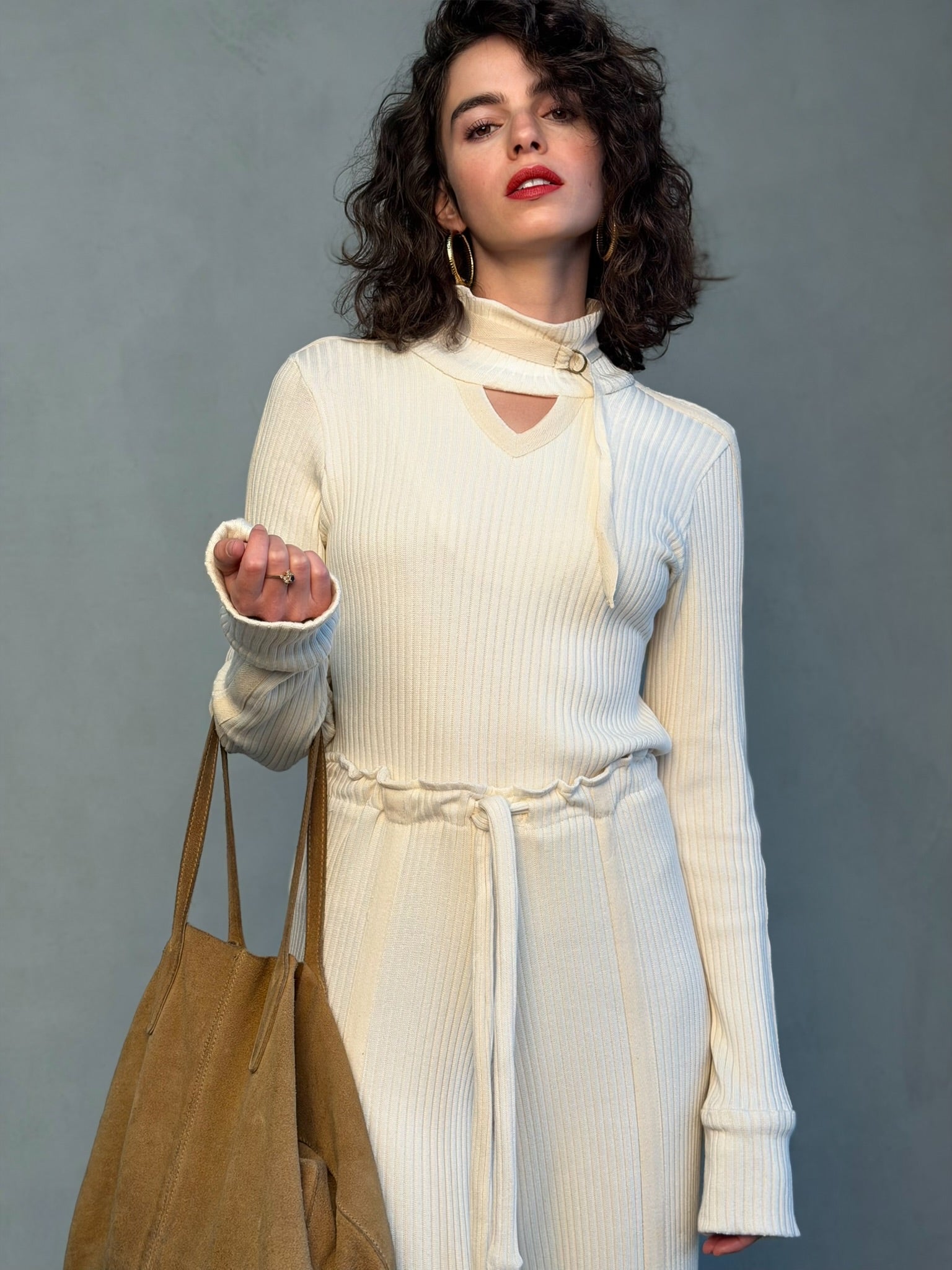 חולצת קלואי - שמנת