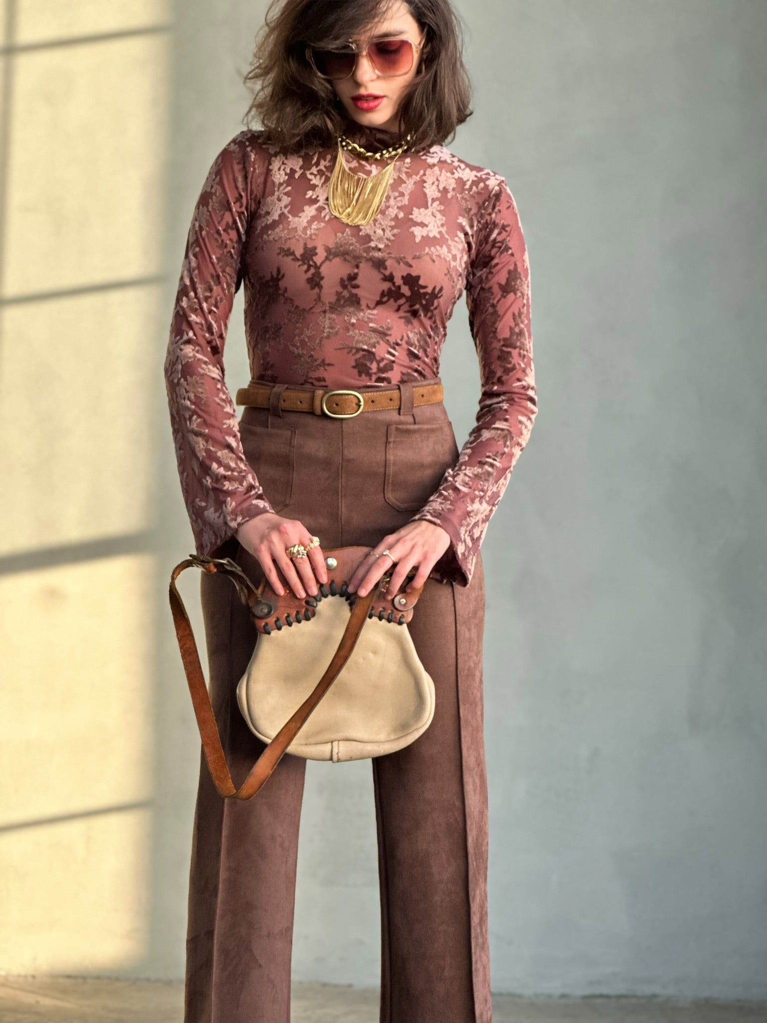 מכנסי טורונטו - חום