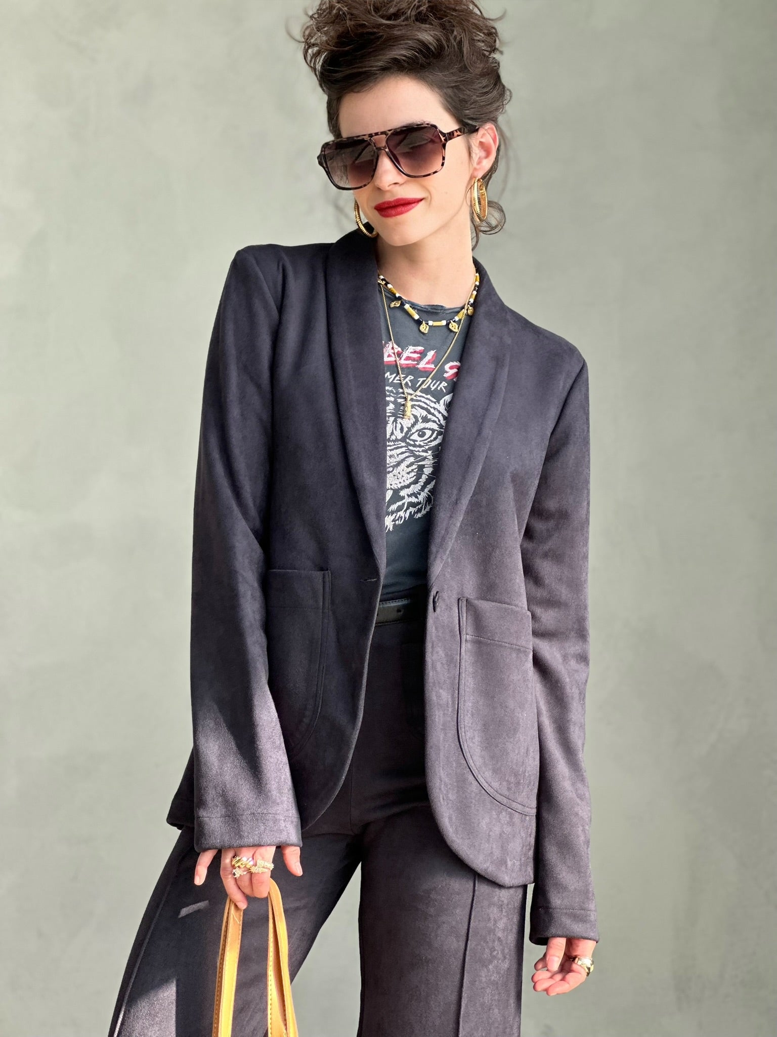 בלייזר טורונטו - שחור דהוי