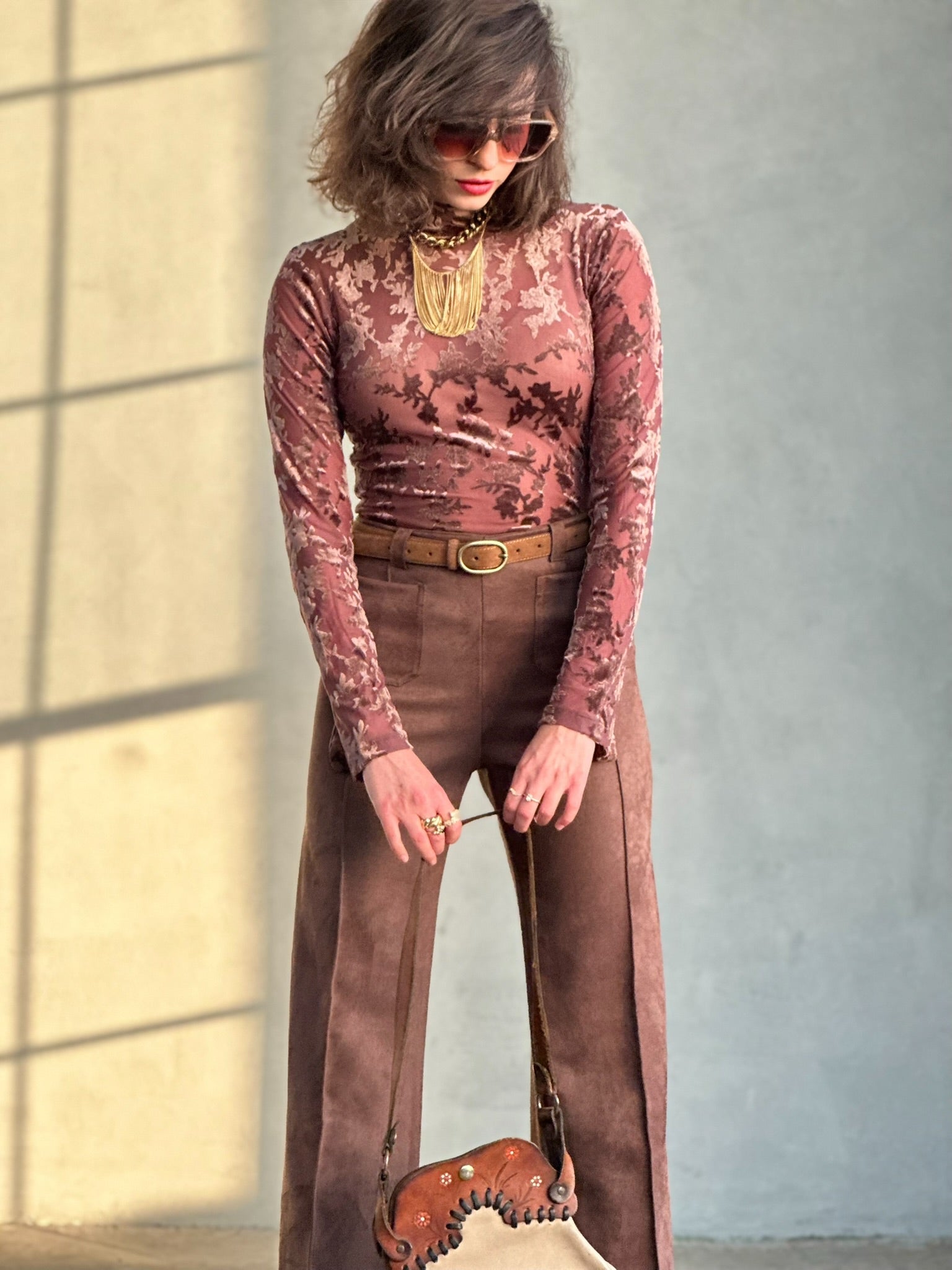 מכנסי טורונטו - חום