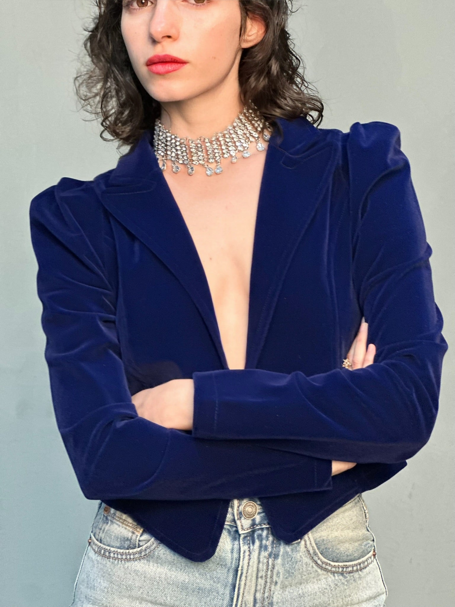 ג׳קט שיקגו - כחול