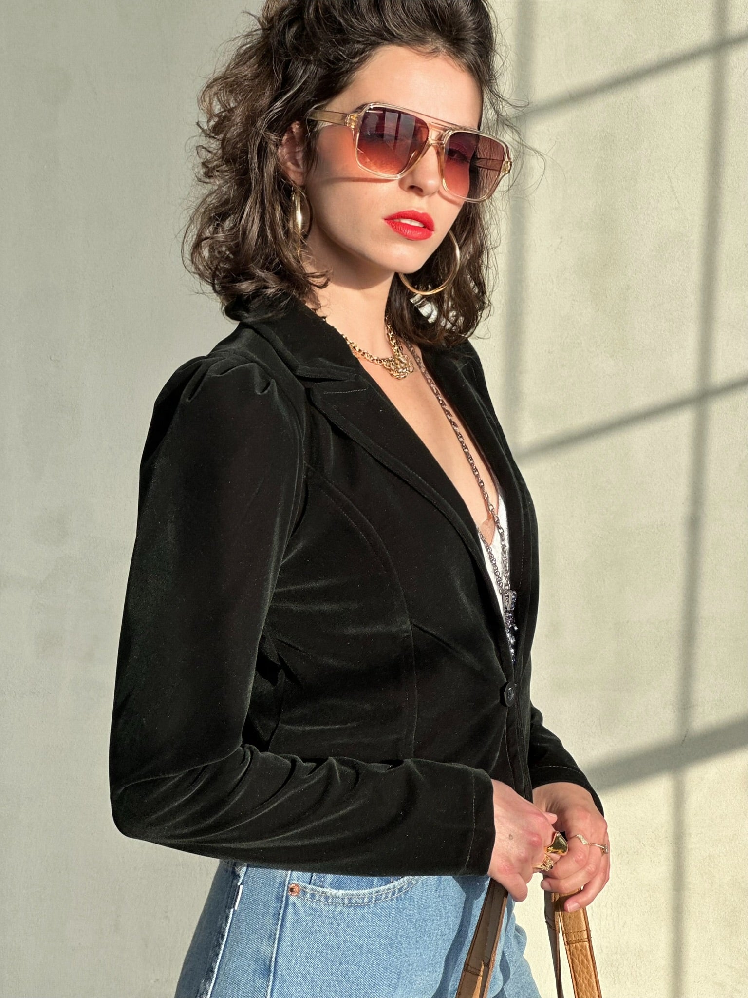 ג׳קט שיקגו - ירוק בקבוק כהה מאוד