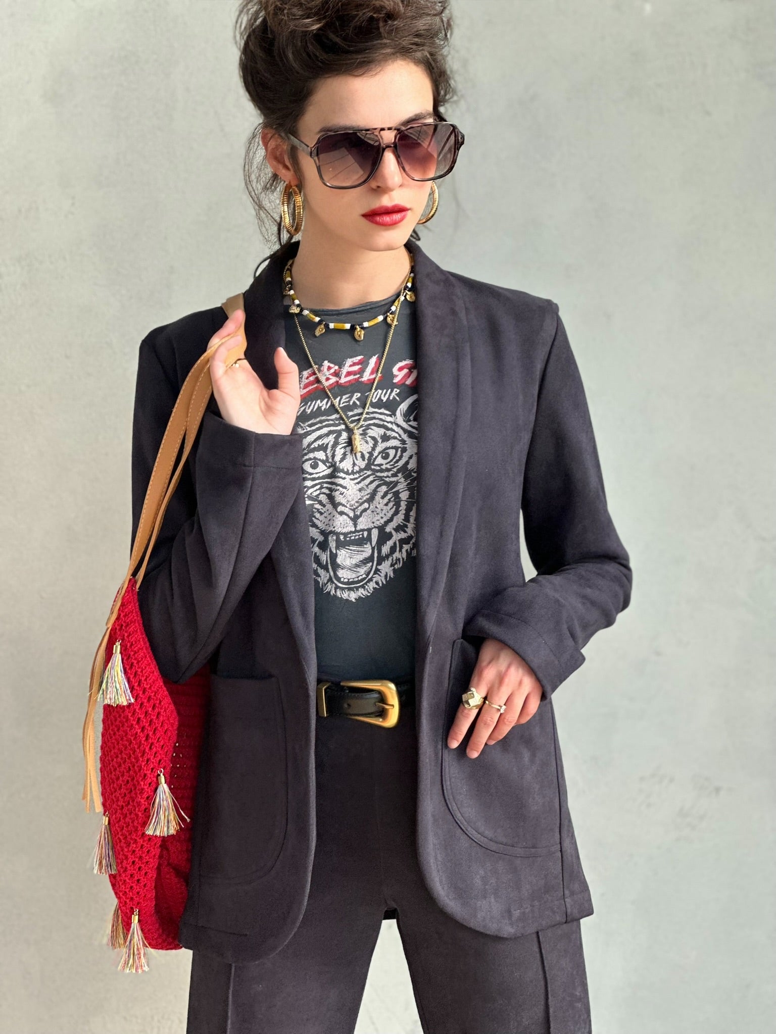 בלייזר טורונטו - שחור דהוי