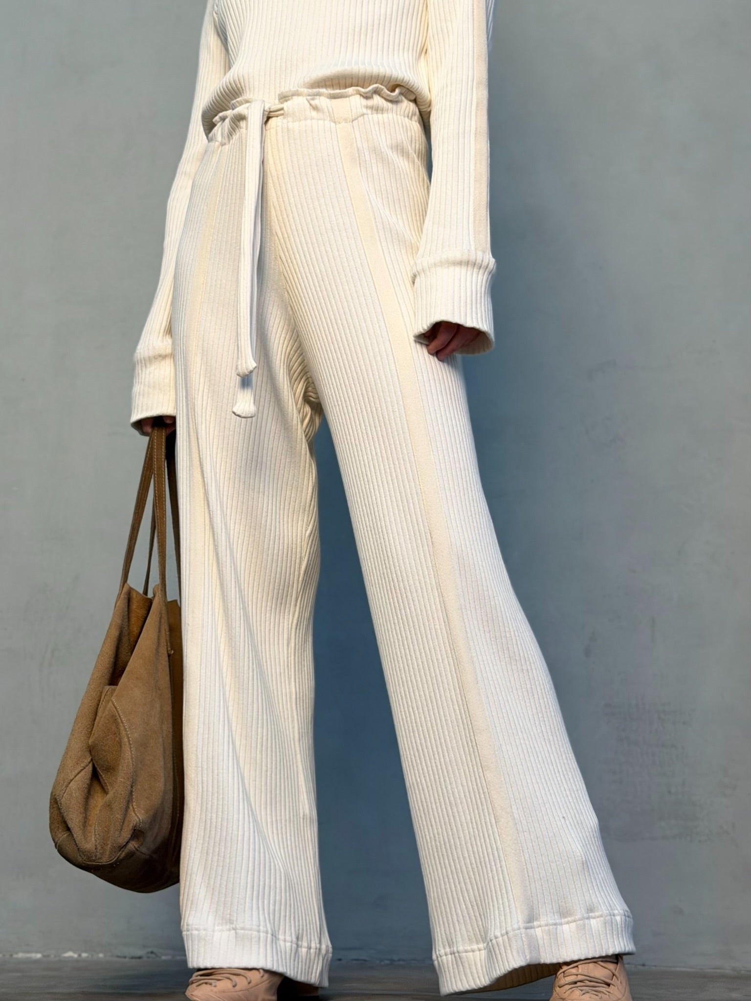 מכנסי קלואי - שמנת