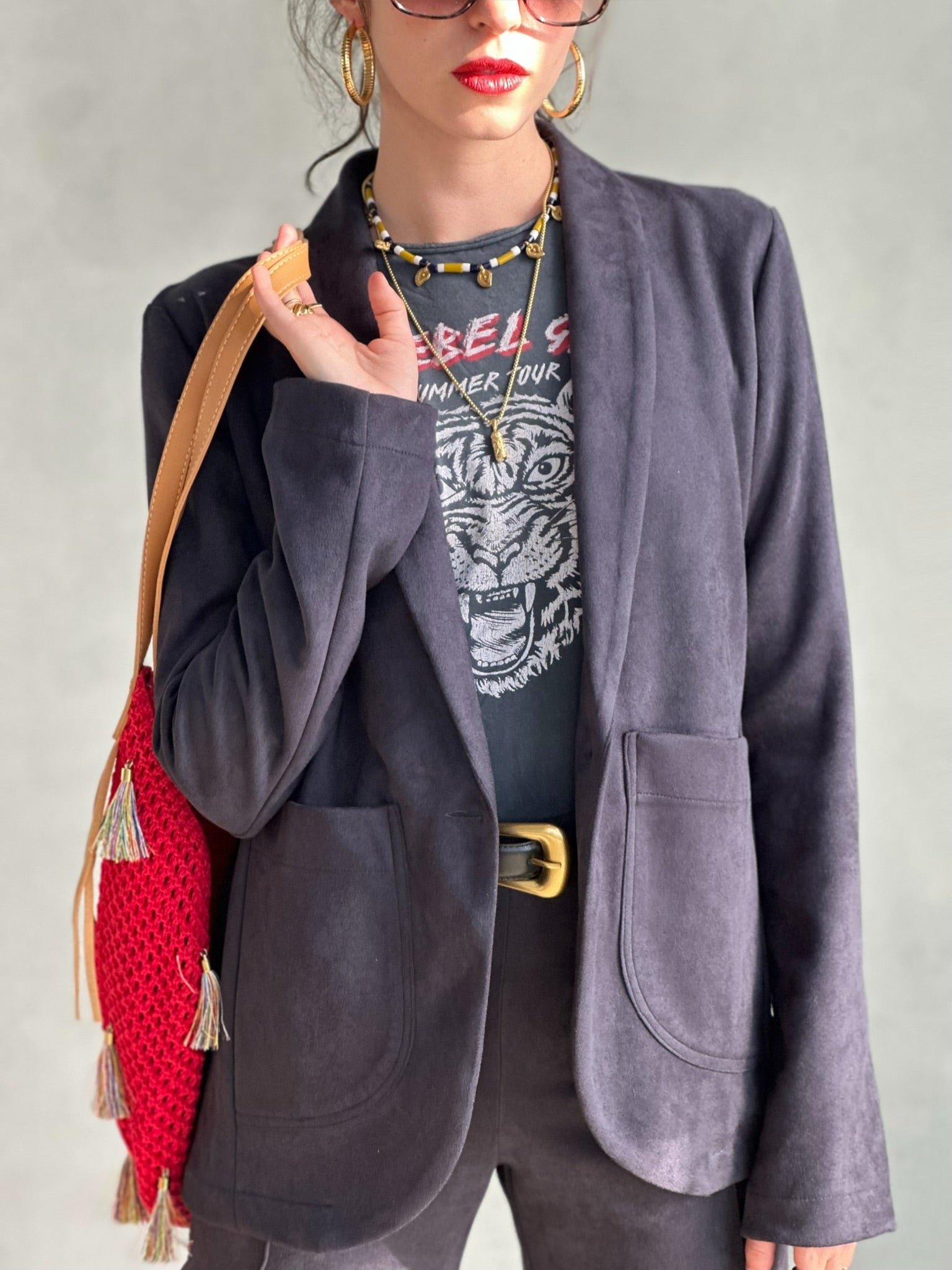 בלייזר טורונטו - שחור דהוי