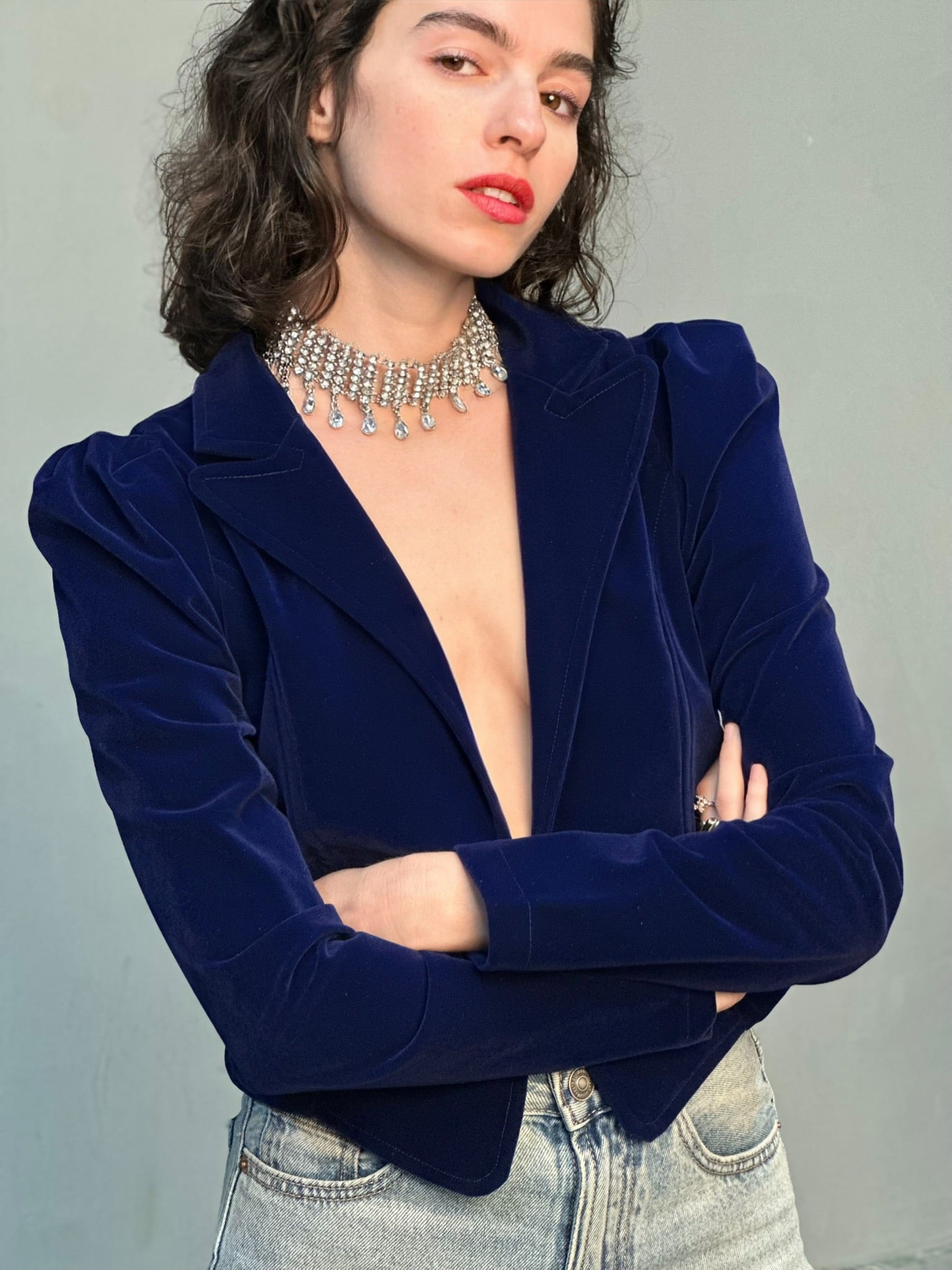 ג׳קט שיקגו - כחול