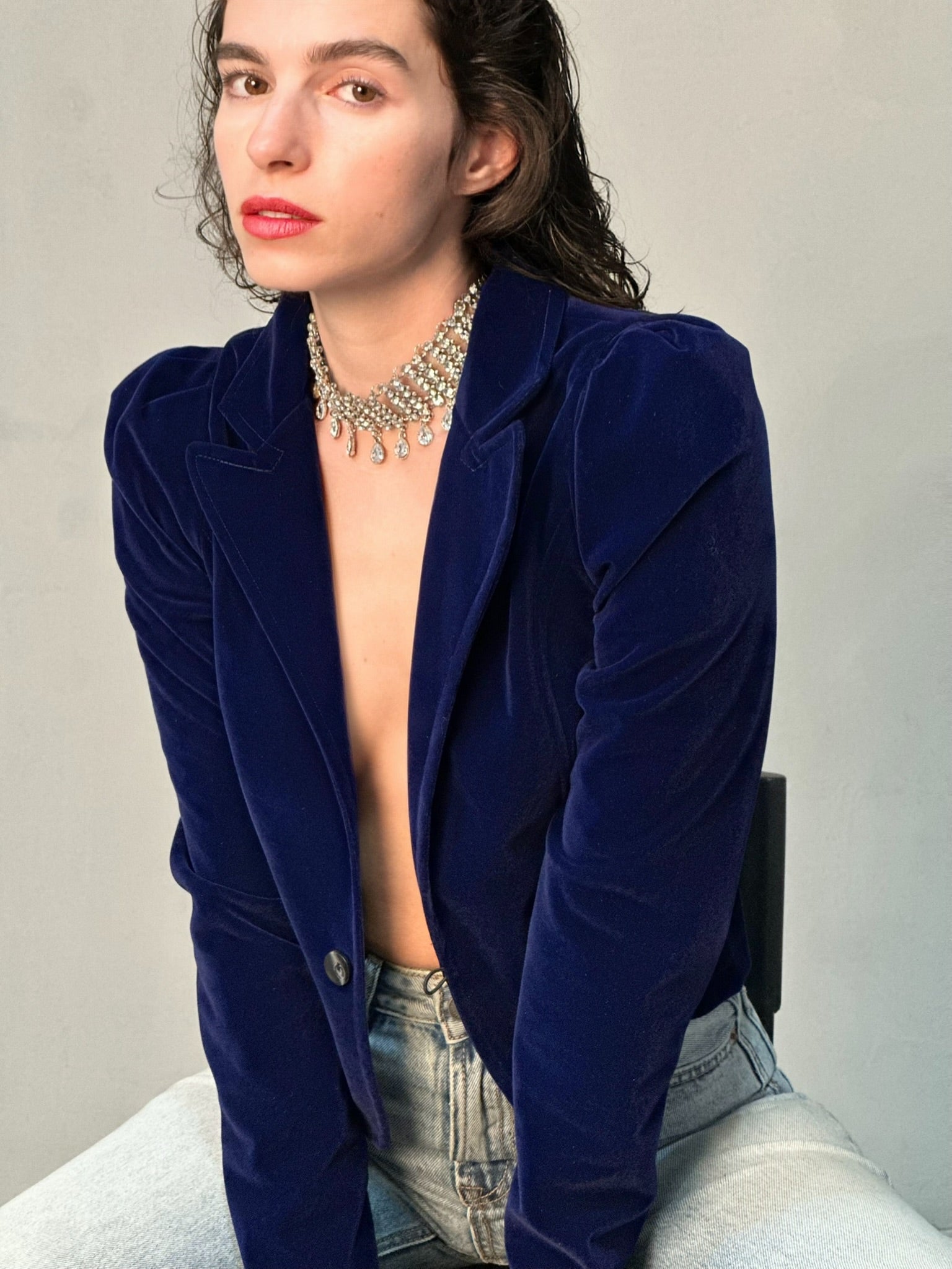 ג׳קט שיקגו - כחול